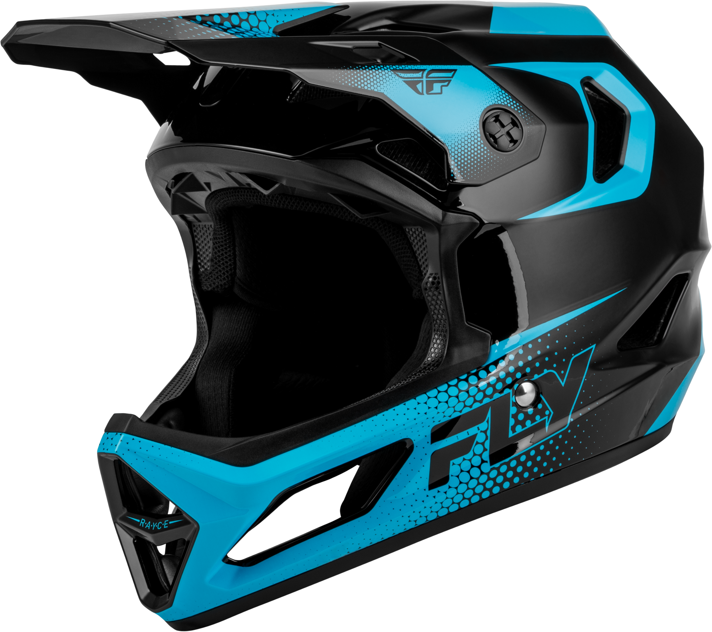 RAYCE SONAR BICYCLE HELMET BLACK/ELECTRIC BLUE SM