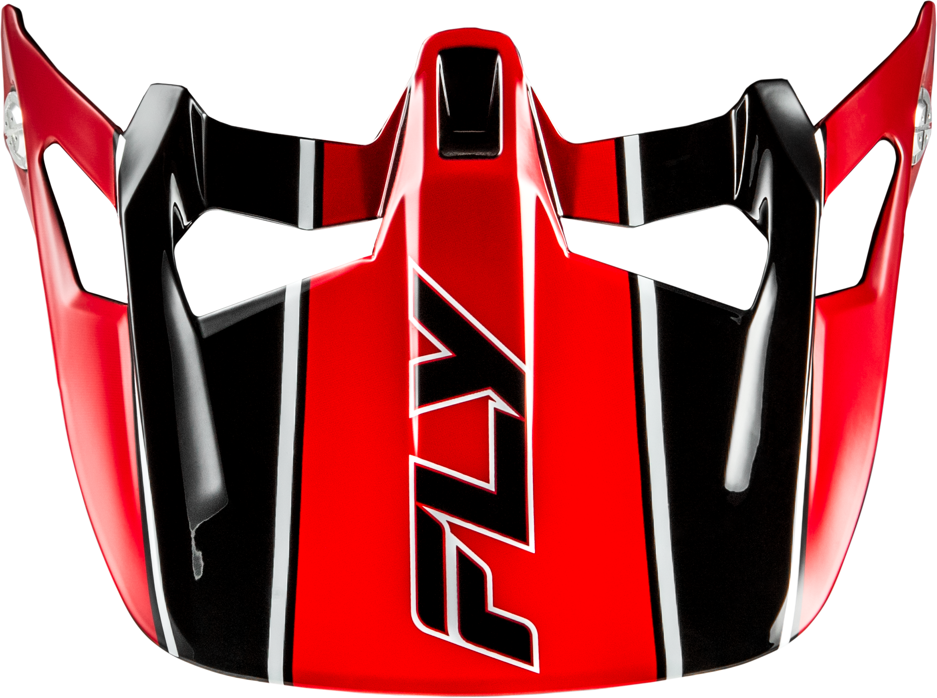 WERX-R CARBON FLOW VISOR BLACK/RED