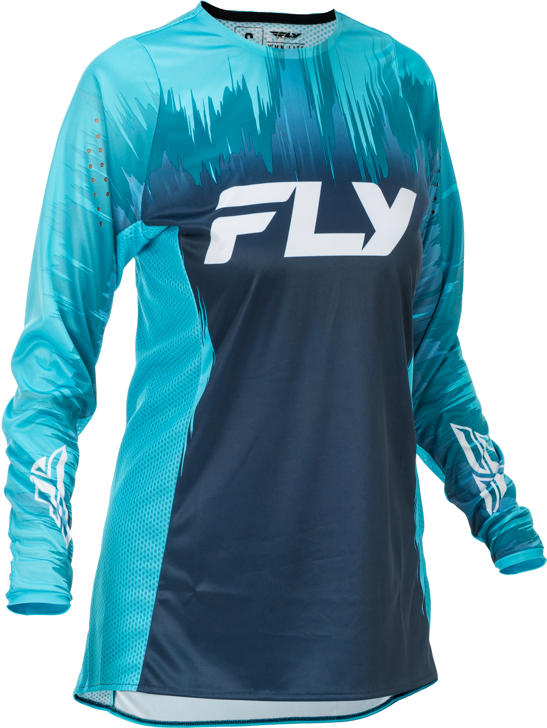 WOMEN'S LITE JERSEY AQUA/NAVY/WHITE SM