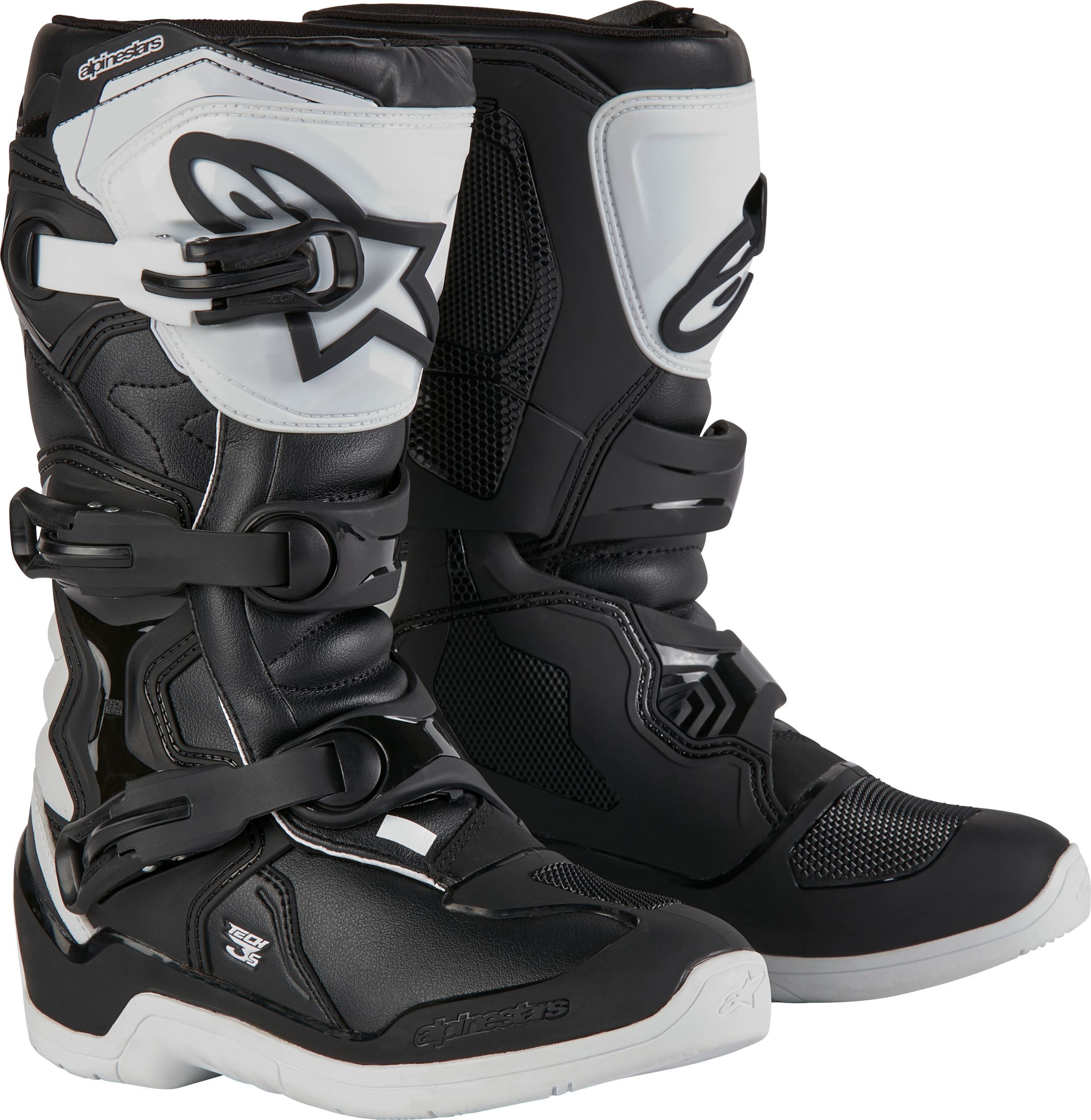 TECH 3S YOUTH BOOTS WHITE/BLACK SZ 4