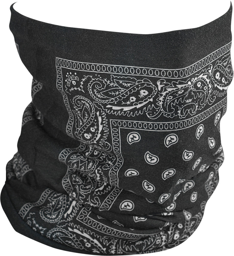 MOTLEY TUBE FLEECE LINED BLACK PAISLEY #26-4491