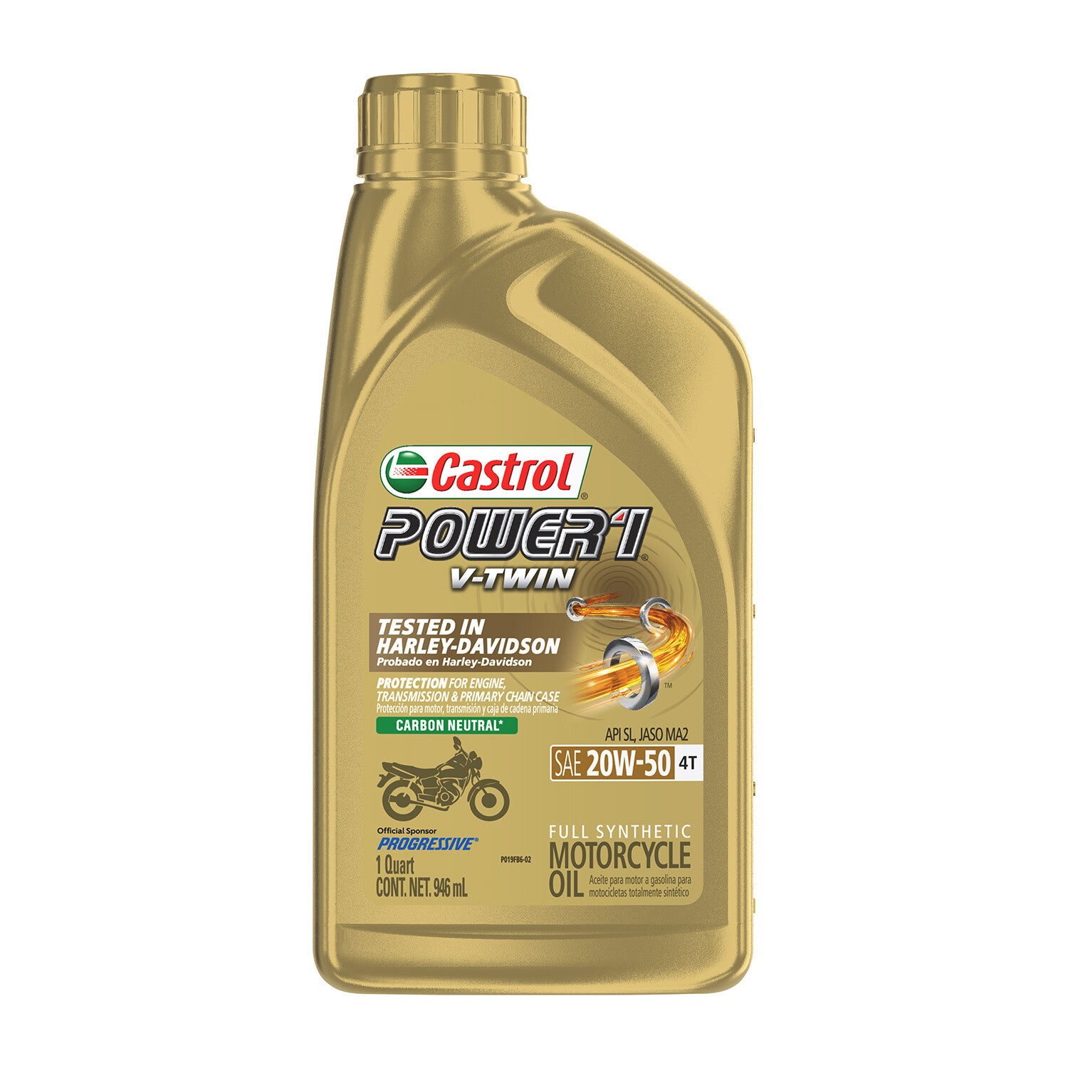 POWER 1 V-TWIN SYNTHETIC OIL 4T 20W50 1QT