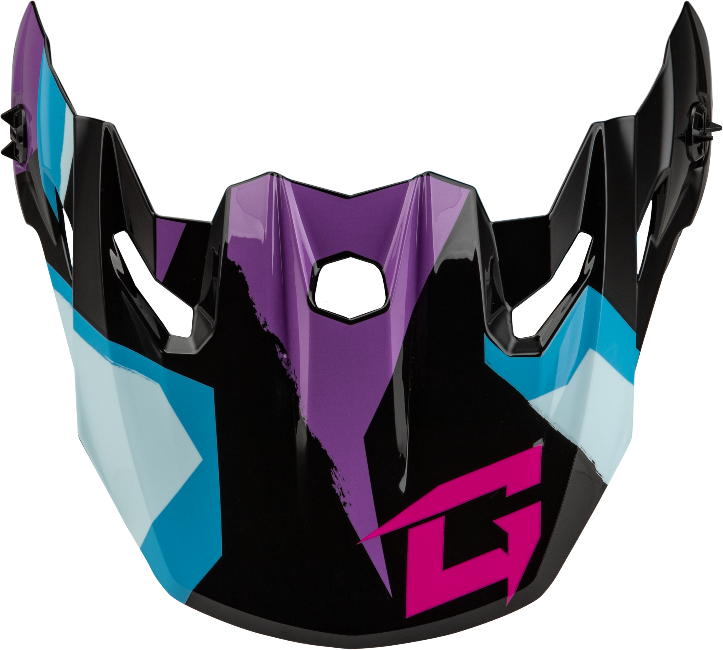 MX-96 SPLINTER VISOR W/SCREWS BLACK/PURPLE/BLUE