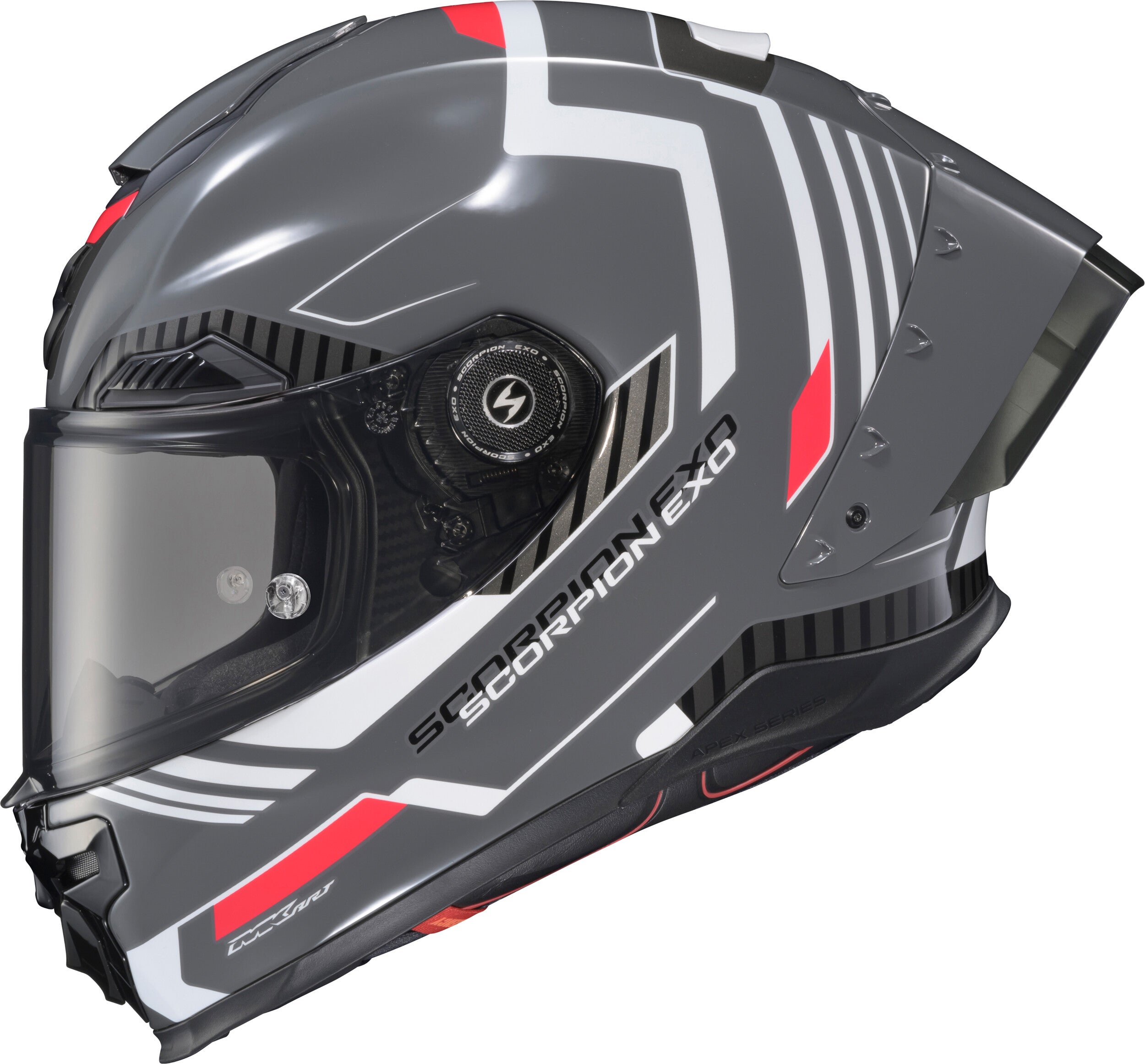 APEX EXO-WARP FULL FACE HELMET ATARAX GREY/WHITE SM