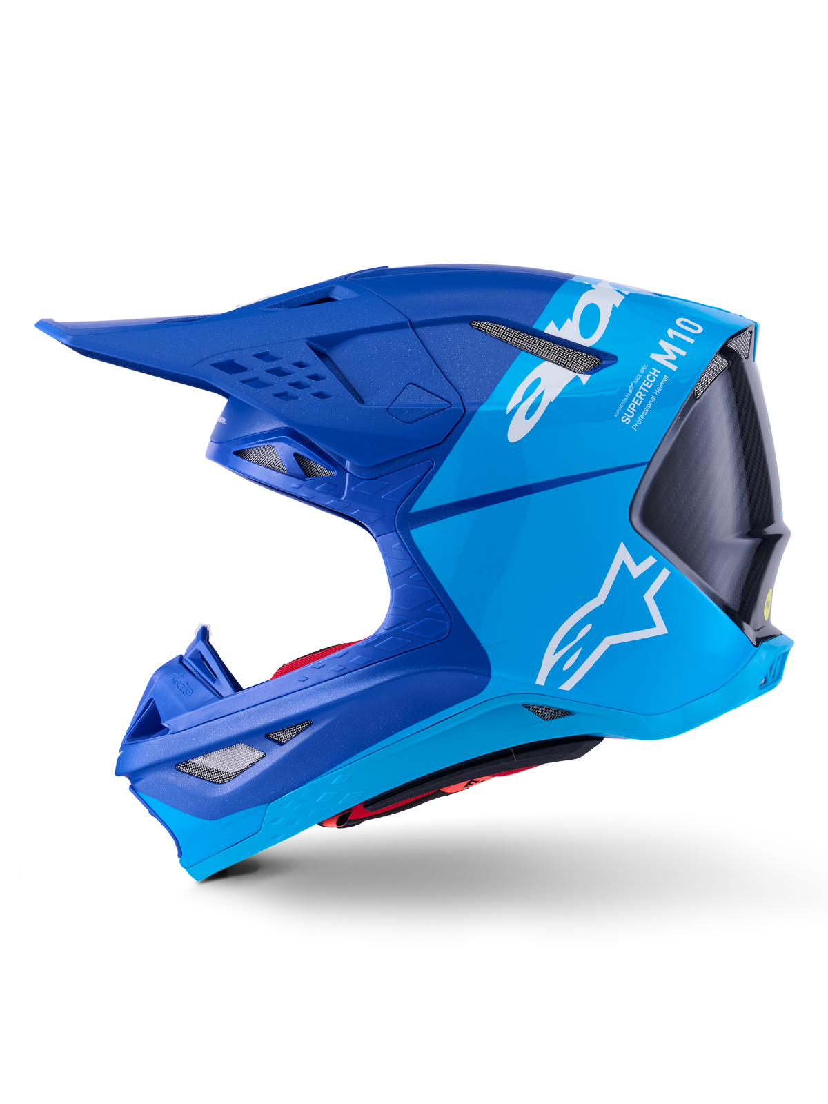 SUPERTECH S-M10 FLOOD HELMET MET BLU/MD BLU/BLK CRB M&G MD