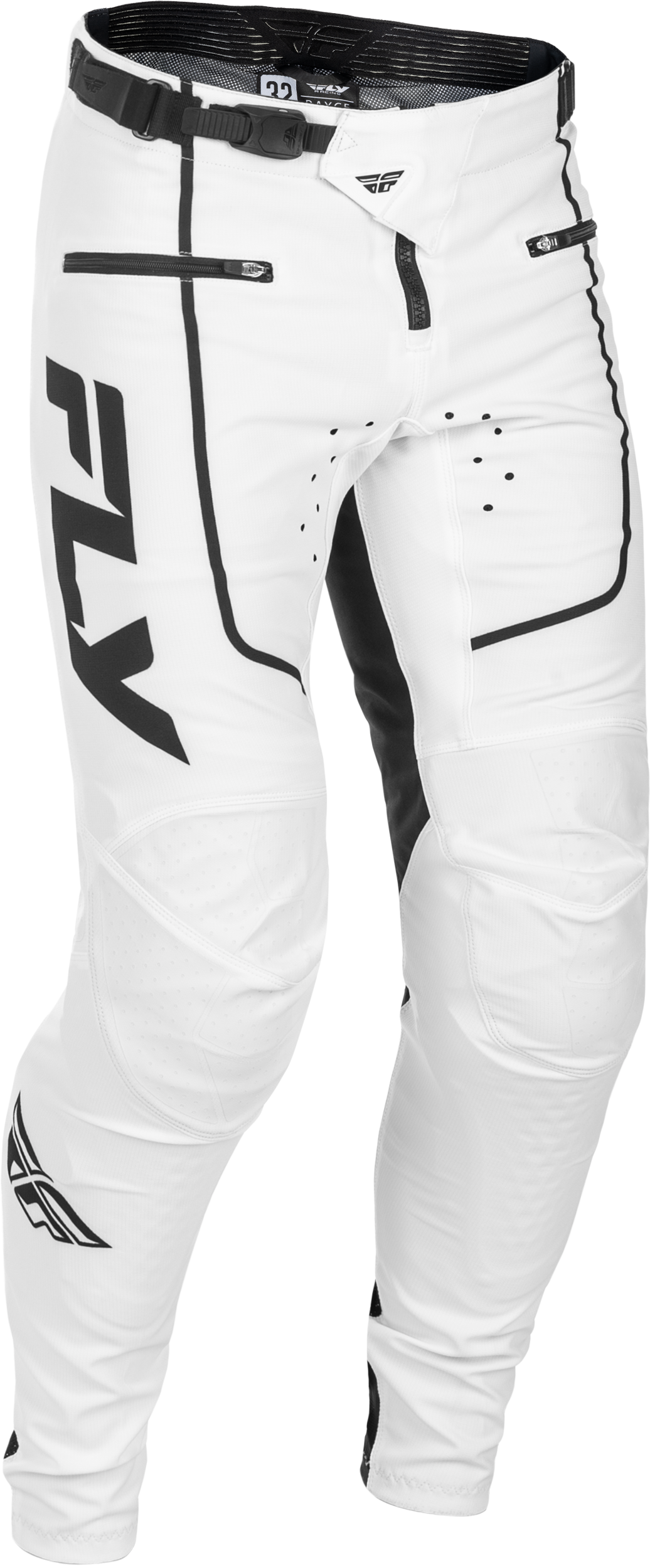 YOUTH RAYCE BICYCLE PANTS WHITE/BLACK SZ 18
