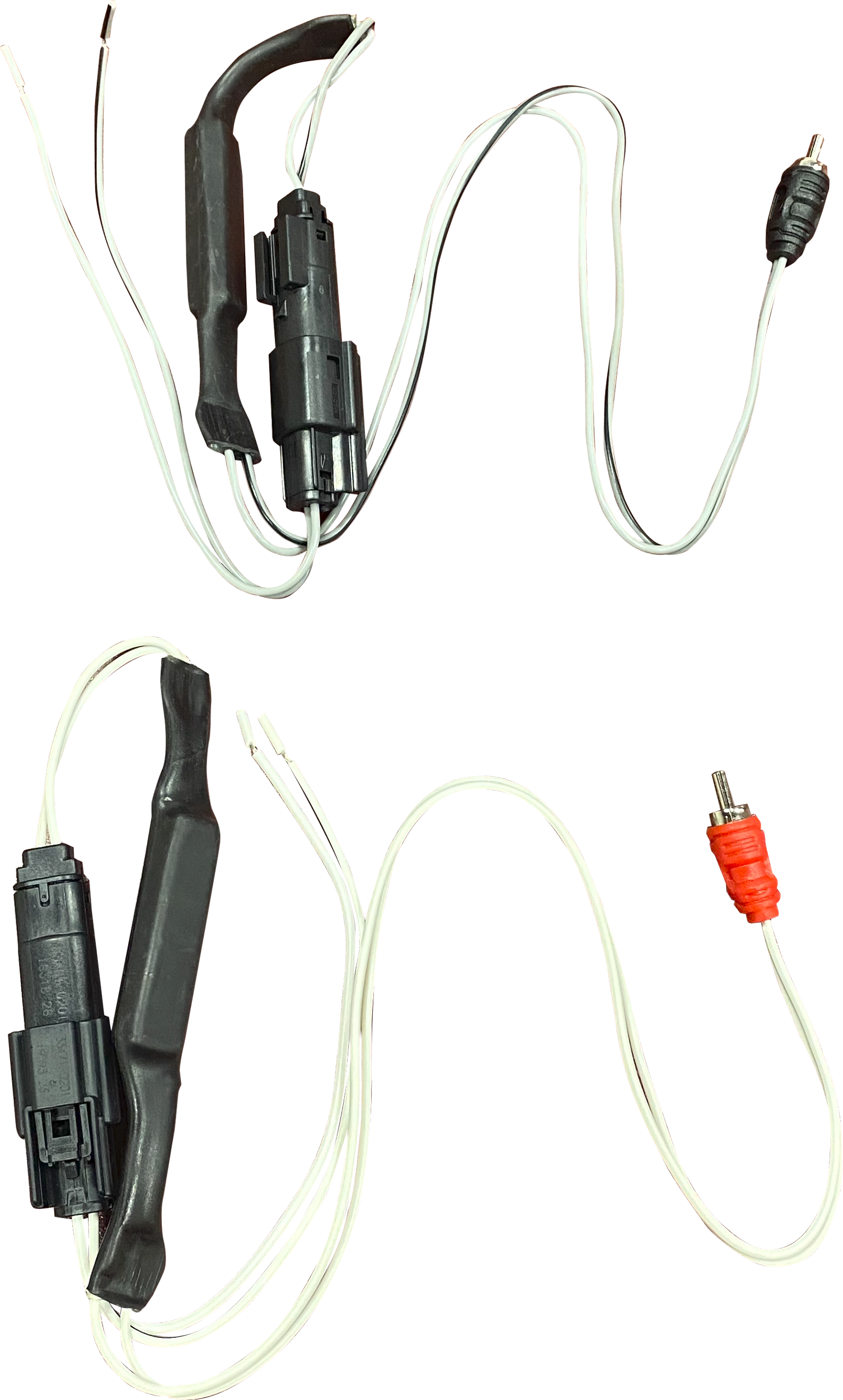 2-CH LINE OUTPUT RCA HARNESS KIT FOR HARLEY