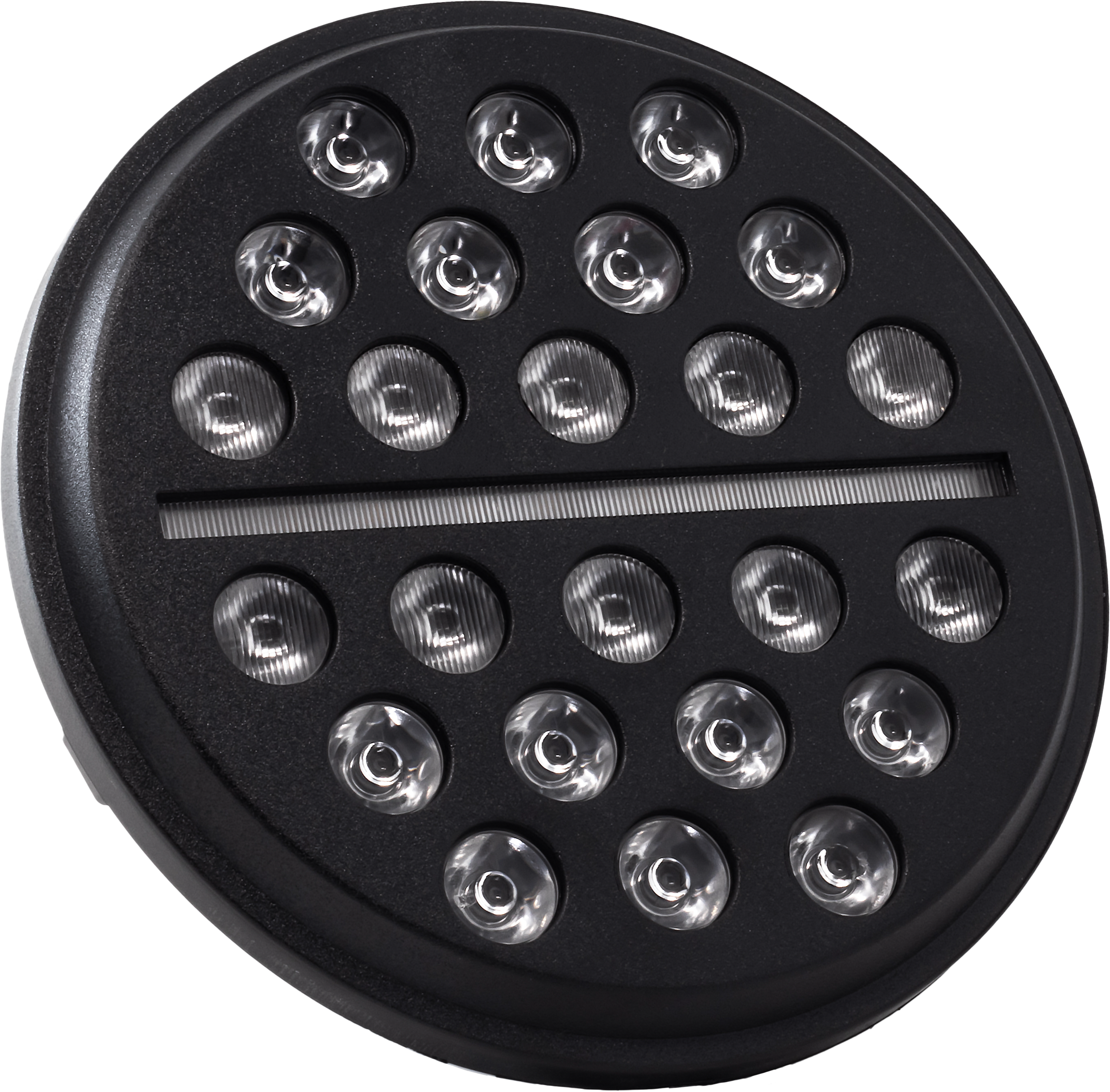 7" LED BUCK SHOT HEADLIGHT BLK INDIAN