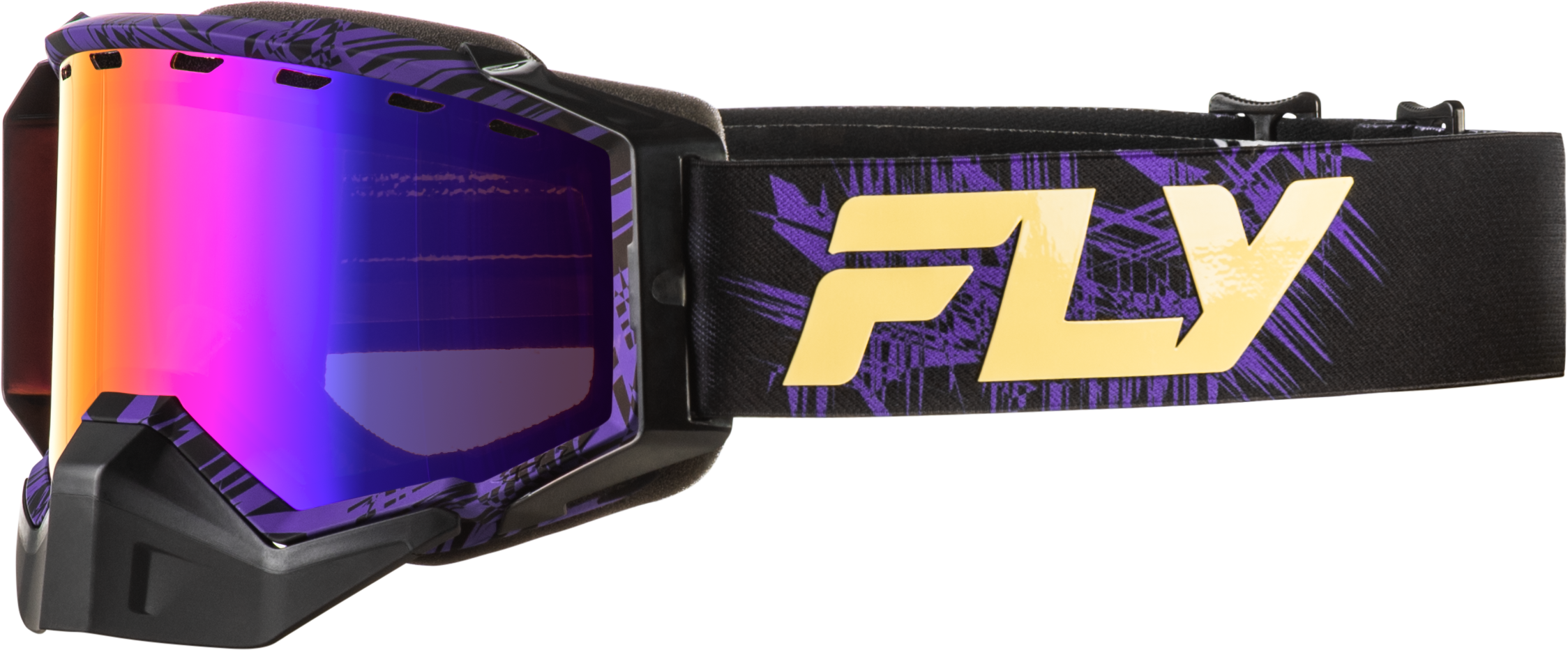 ZONE SNOW GOGGLE PUR/TAN W/PUR MIR/AMBER LENS