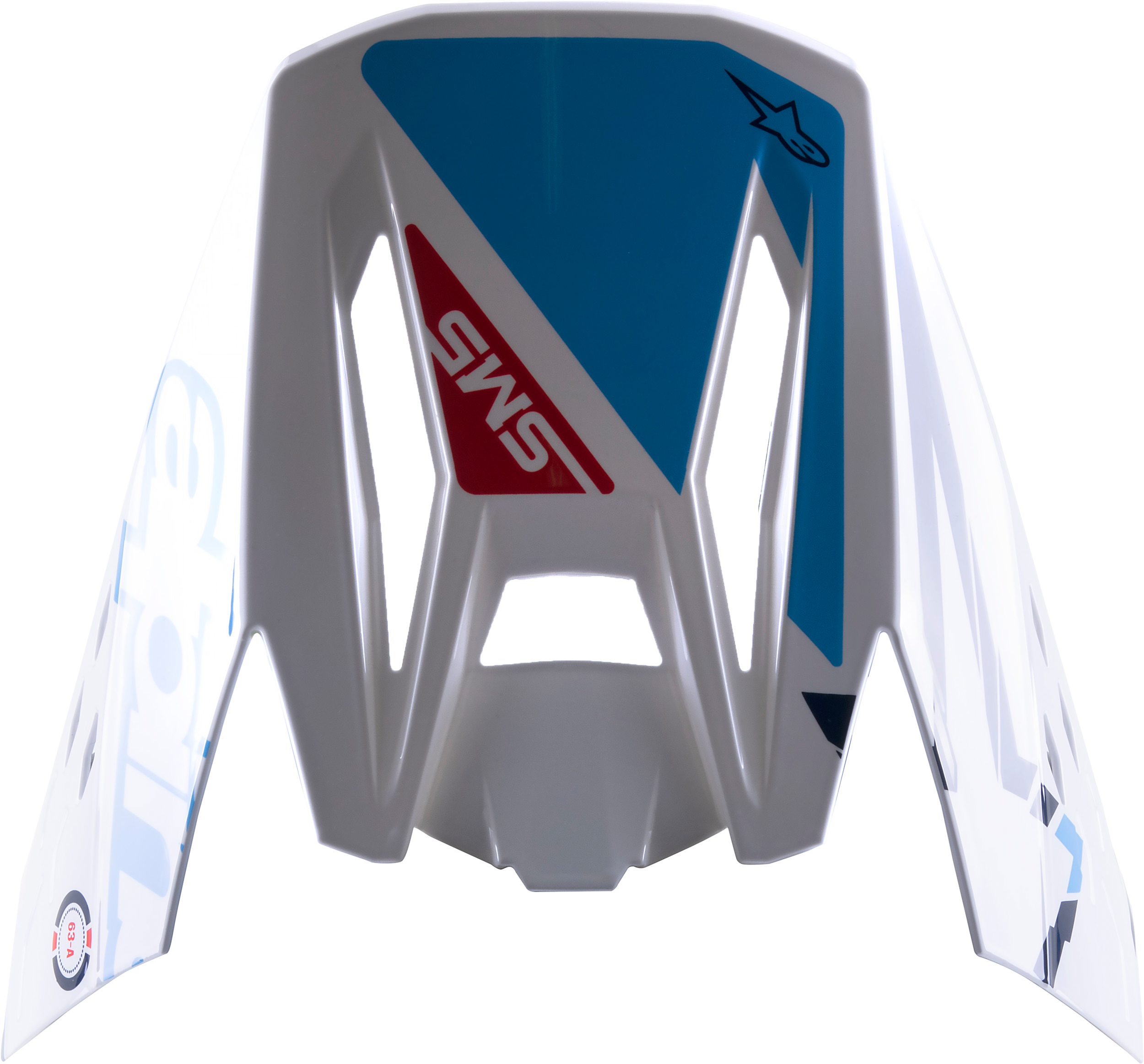 S-M5 ACTION VISOR WHITE/CYAN/BLUE