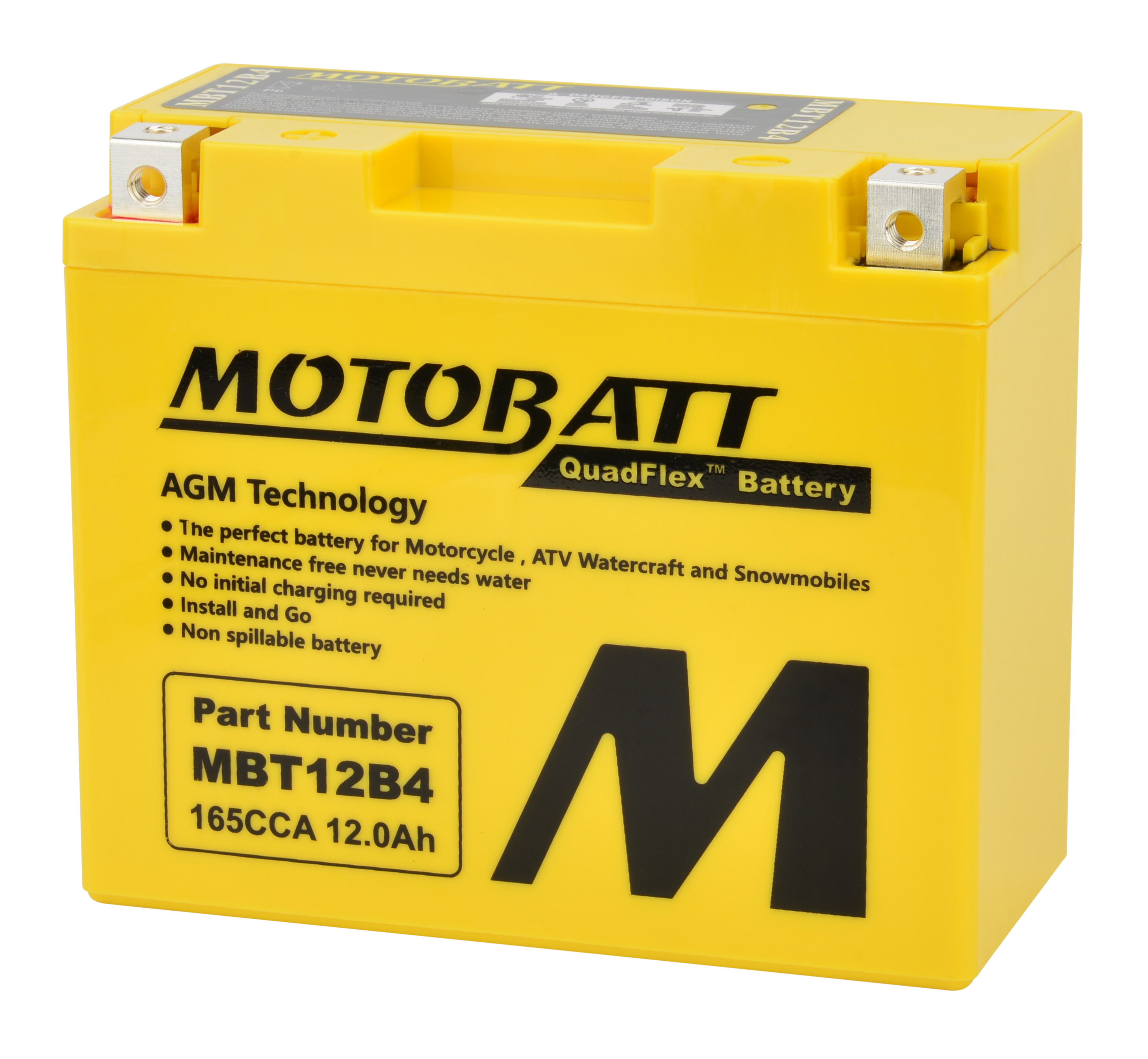 BATTERY MBT12B4 SEALED FACTORY ACTIVATED