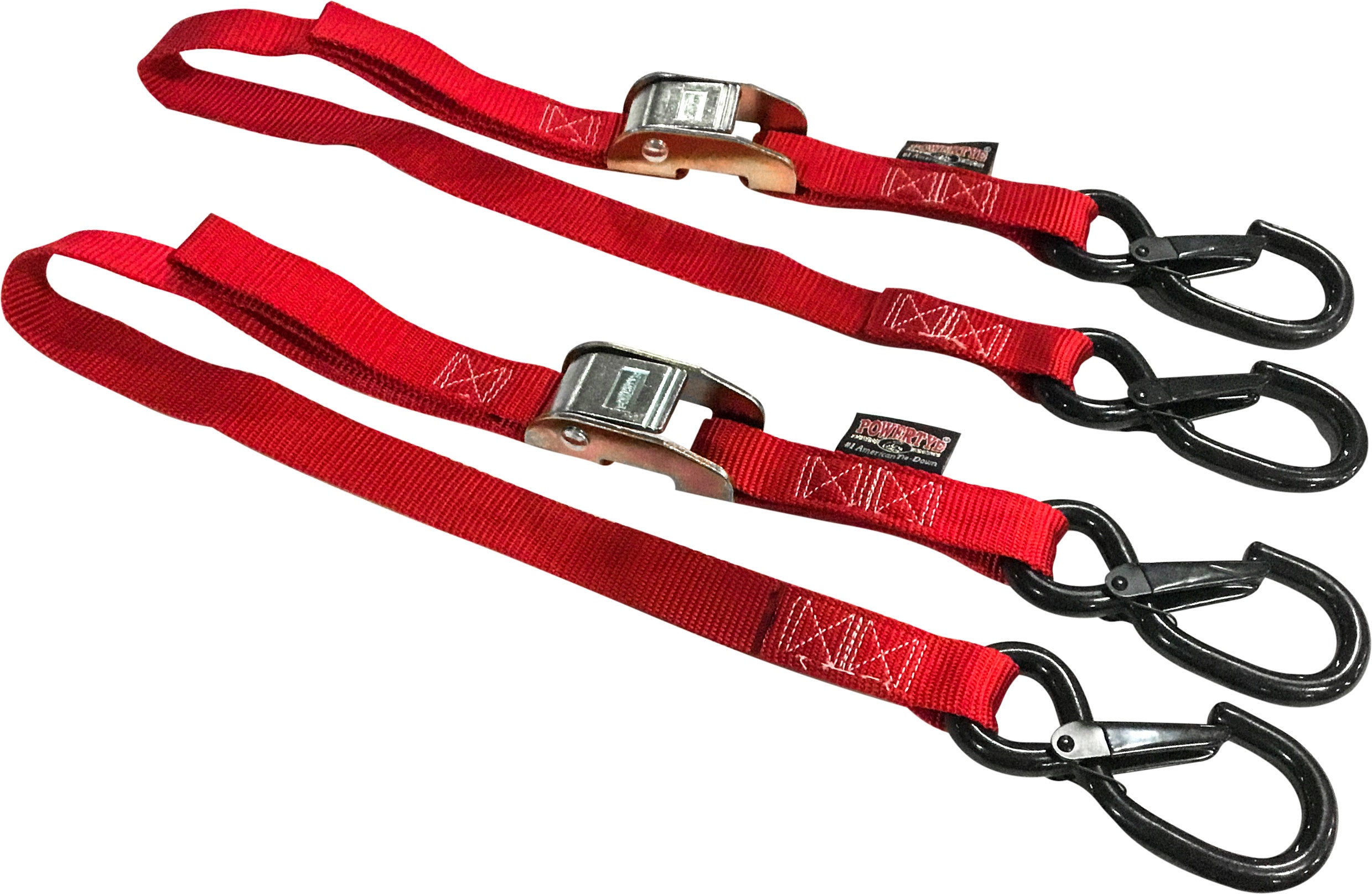 TIE-DOWN CAM SEC HOOK WATERCRA WATERCRAFT 1"X3' RED PAIR