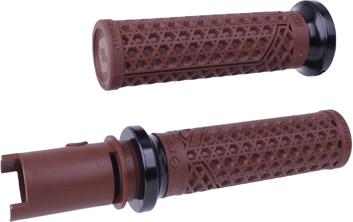 VAN'S LOCK-ON GRIPS BROWN/BLACK CVO `23-24
