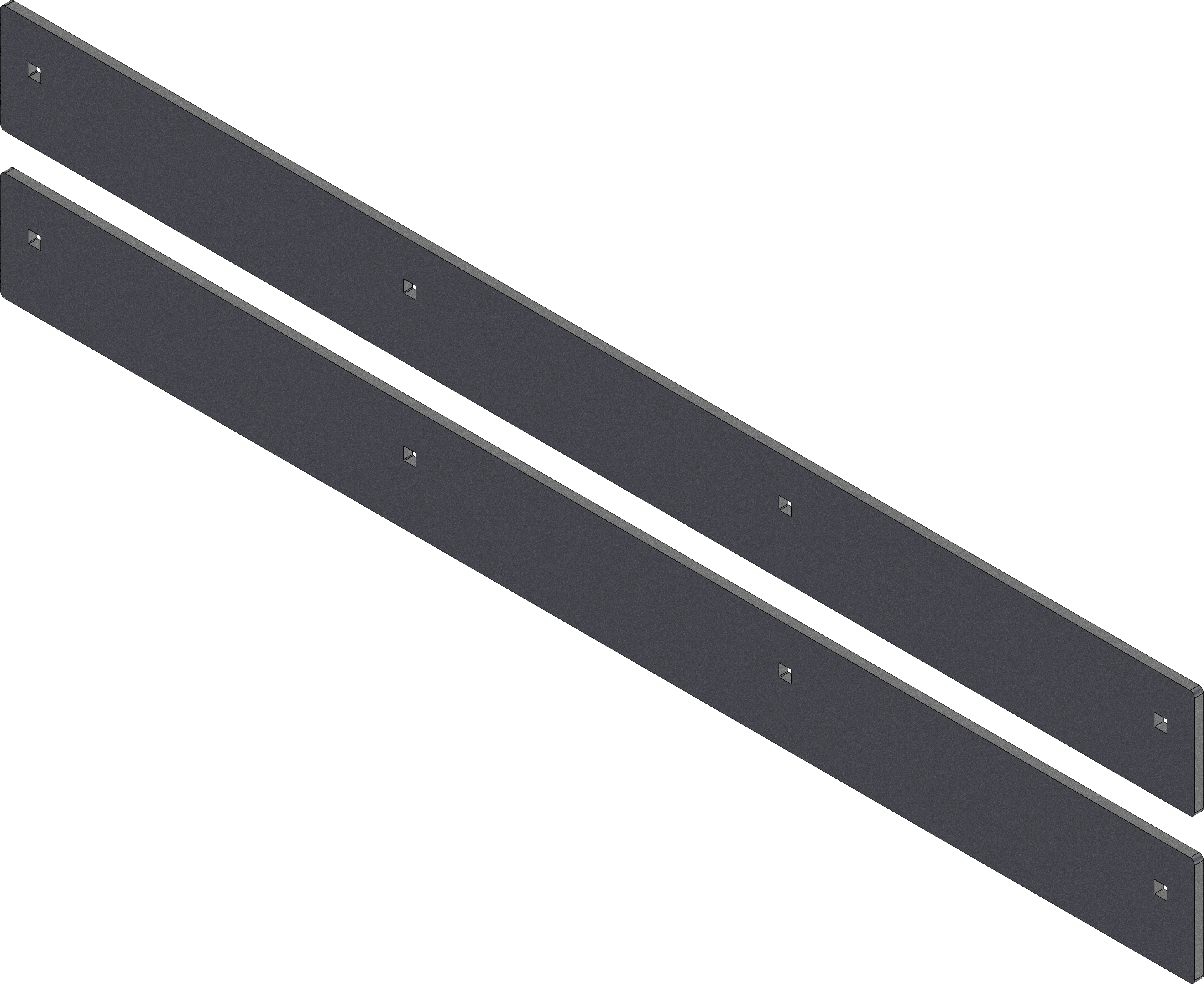 WEAR BAR WING KIT V-PLOW (2PC)