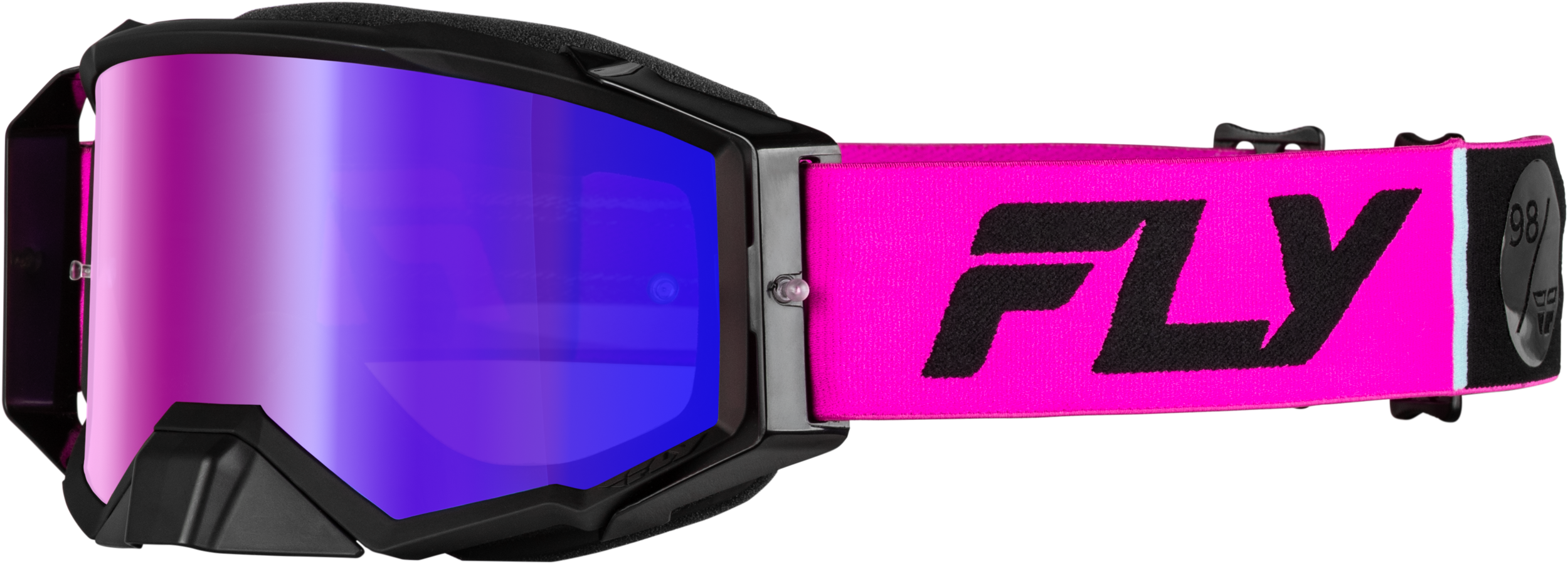 ZONE PRO GOGGLE PINK/BLACK W/ IRIDESCENT RED MIR/SMK LENS