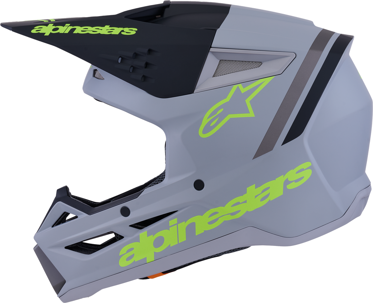 SM3 RADIUM HELMET GRY/BLK/YLW FLUO MATT SM