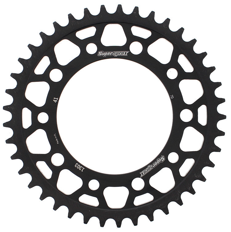REAR SPROCKET STEEL 41T-520 BLK HON