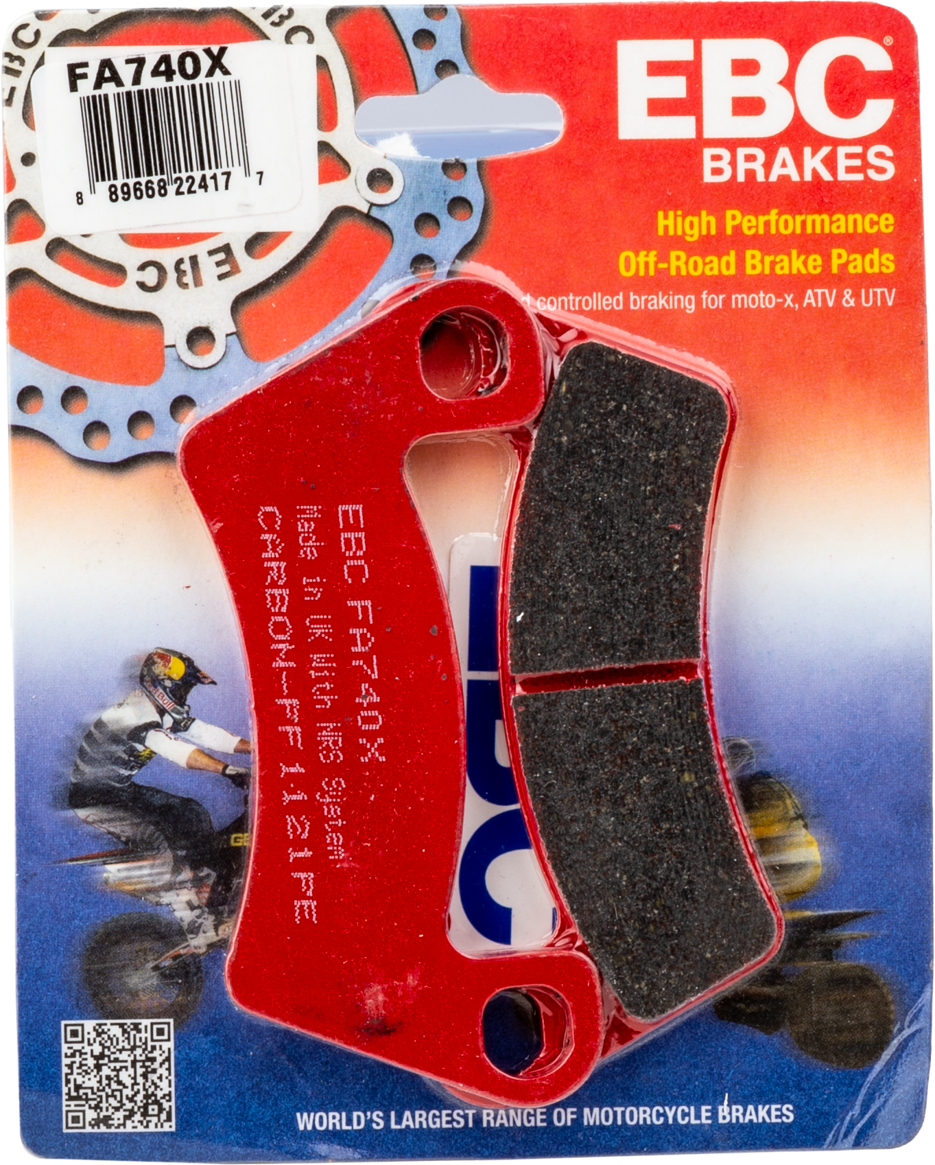 BRAKE PADS FA740X CARBON X SERIES