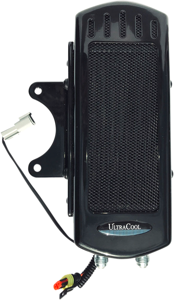 SIDE MOUNT OIL COOLER M8 TOURING `17-23 GLOSS BLK