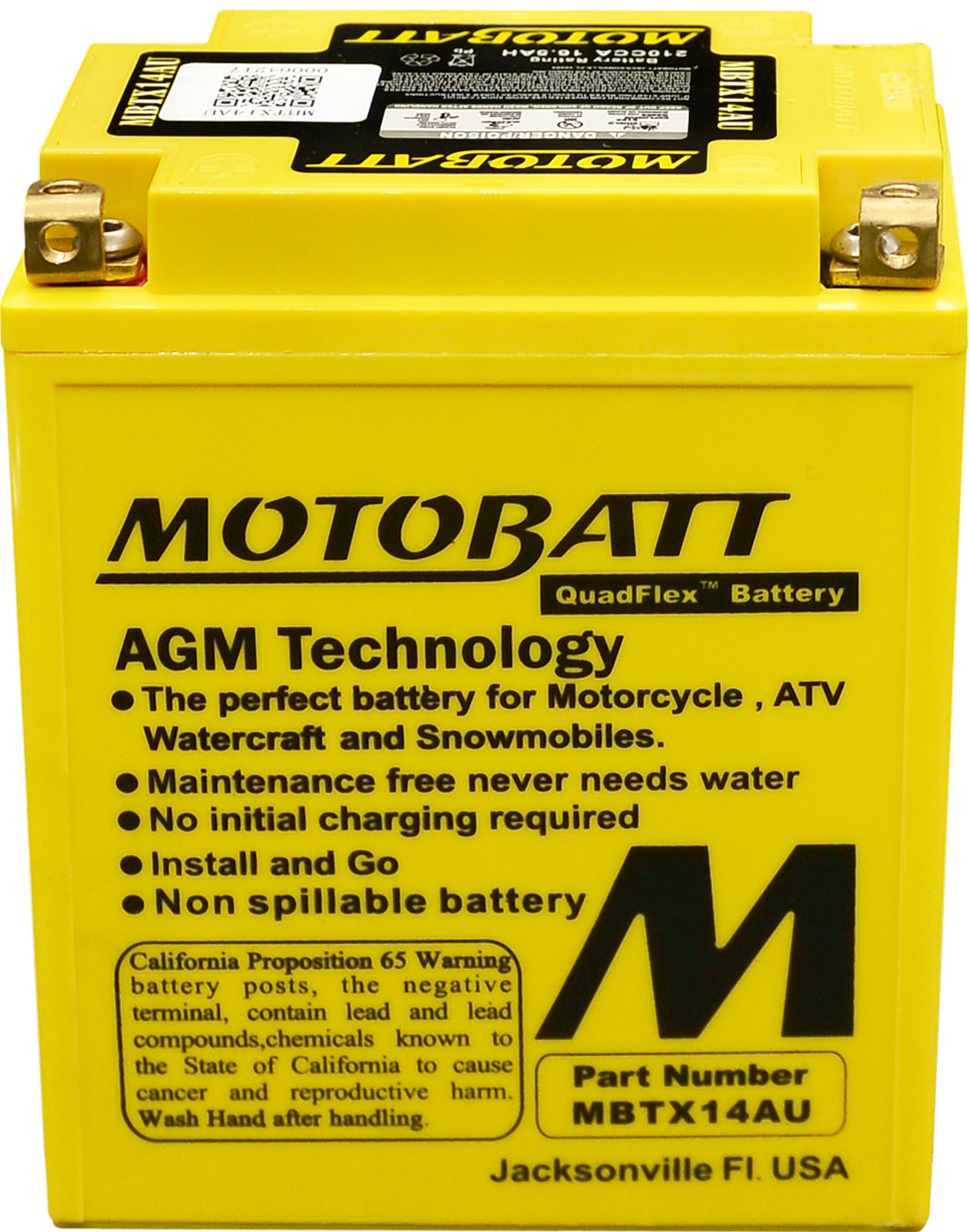 BATTERY MBTX14AU SEALED FACTORY ACTIVATED