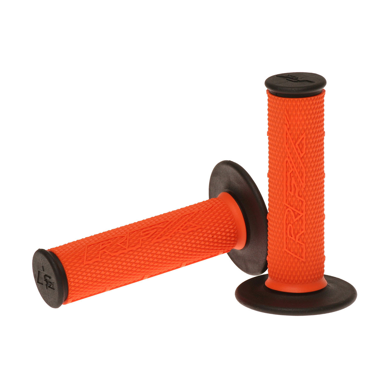 DUAL COMPOUND GRIPS ORANGE WITH BLACK ENDS