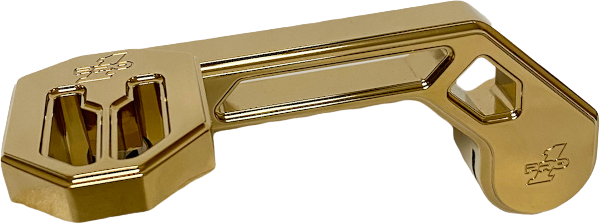 T-REX SHORTY SHIFTER ARM GOLD `14-22 TOURING