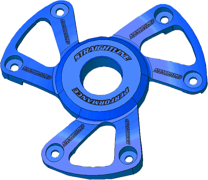 POLARIS P22 CLUTCH COVER ANODIZED BLUE