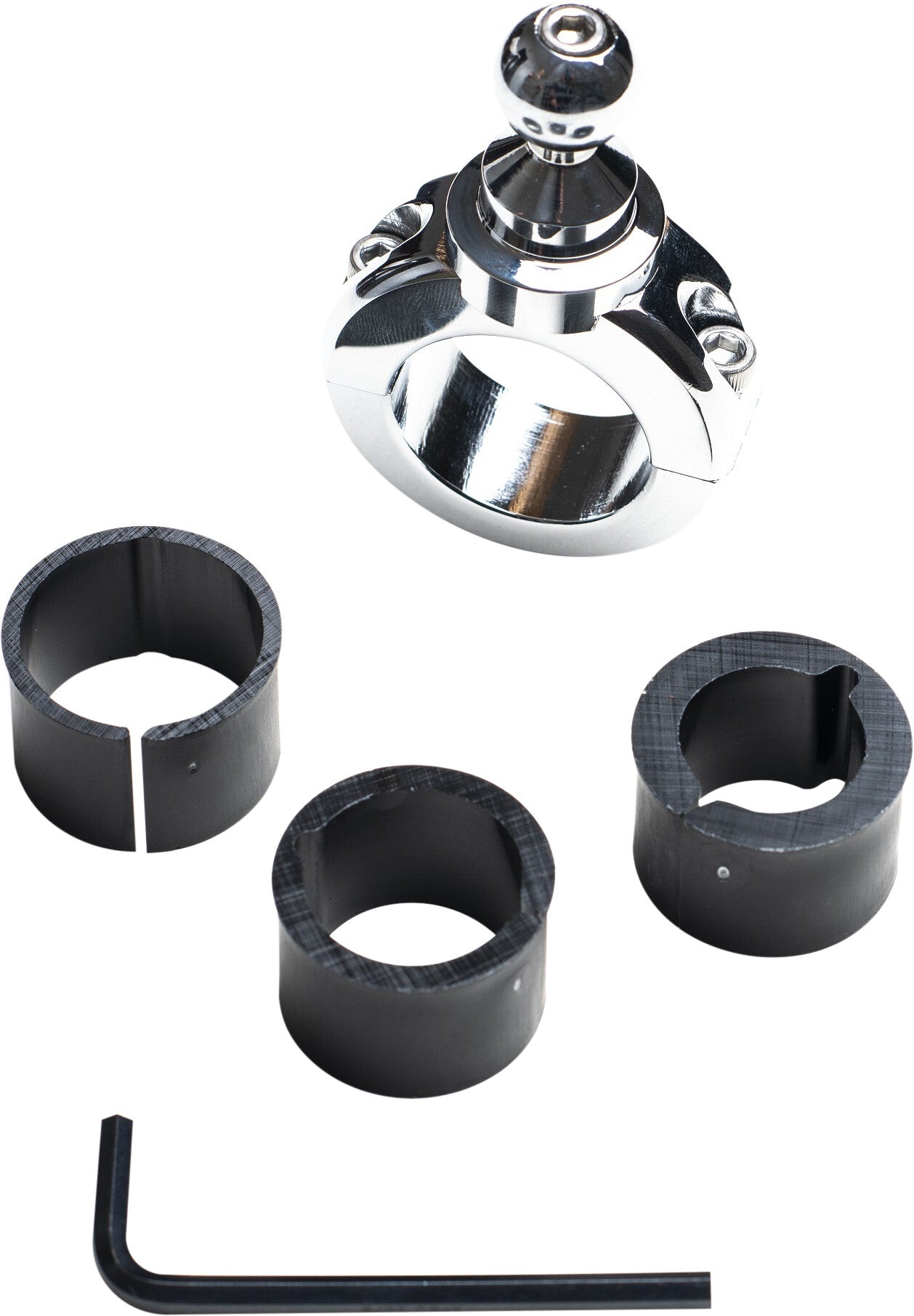 5G CHROME BAR MOUNT FIXED 1-1/4"(32MM) THRU 7/8"(22MM)