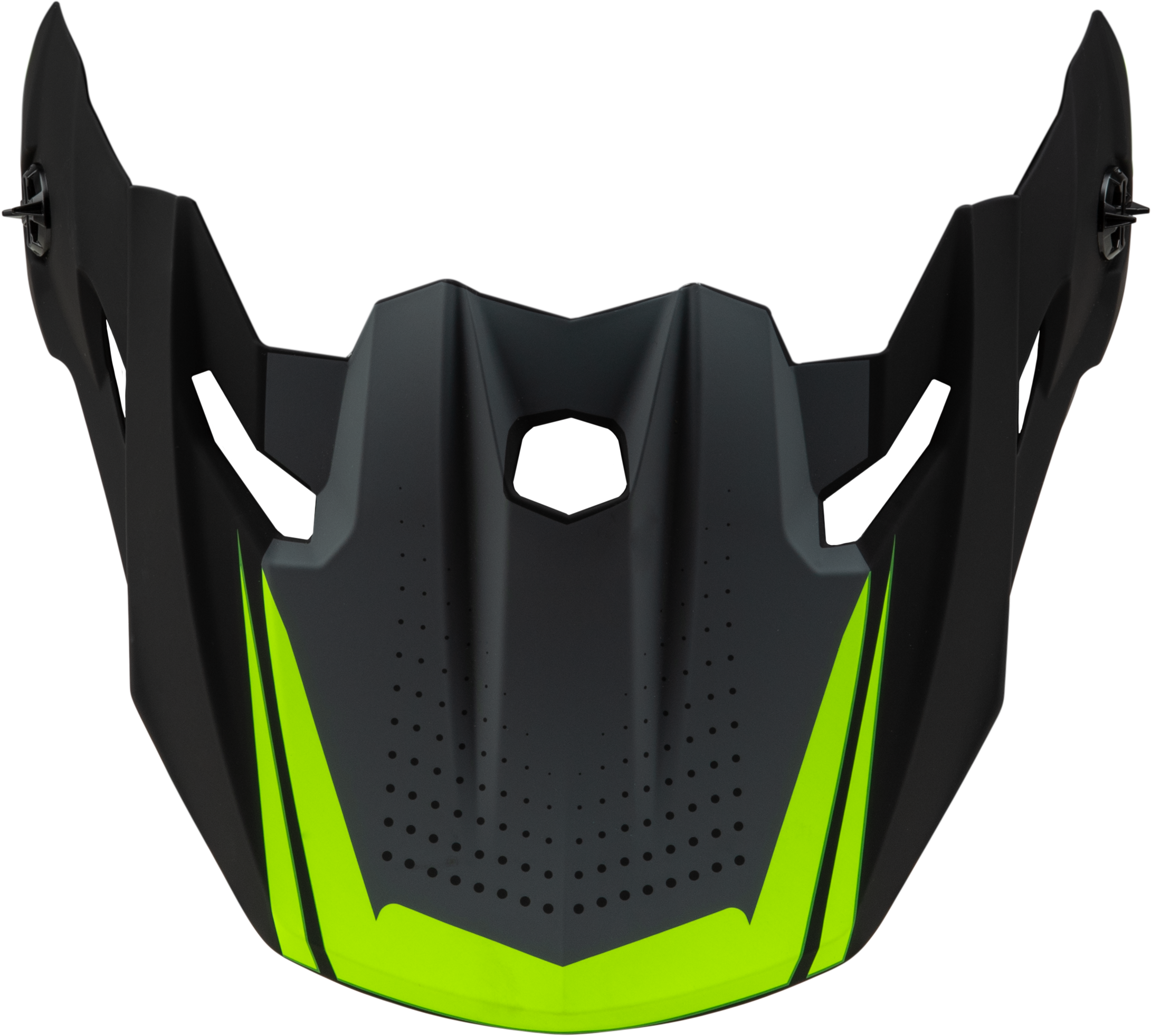 MX-96 502 VISOR W/SCREWS MATTE GREY/HI-VIS
