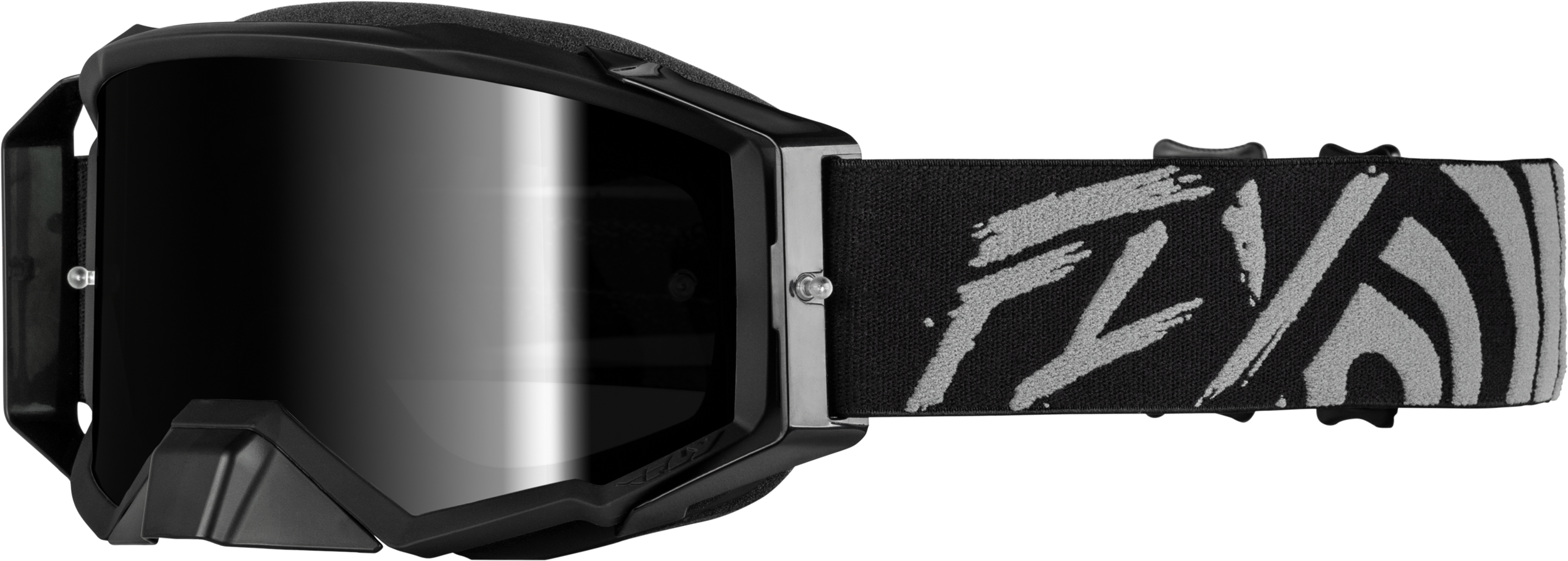 ZONE ELITE GOGGLE GREY/BLACK W/ BLACK MIRROR/SMOKE LENS