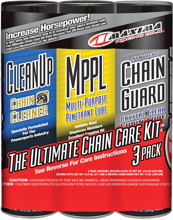 ULTIMATE CHAIN GUARD CARE KIT 3/PK
