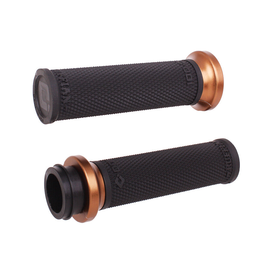 RUFIAN GRIPS INDIAN TBW 1" BLACK/BRONZE