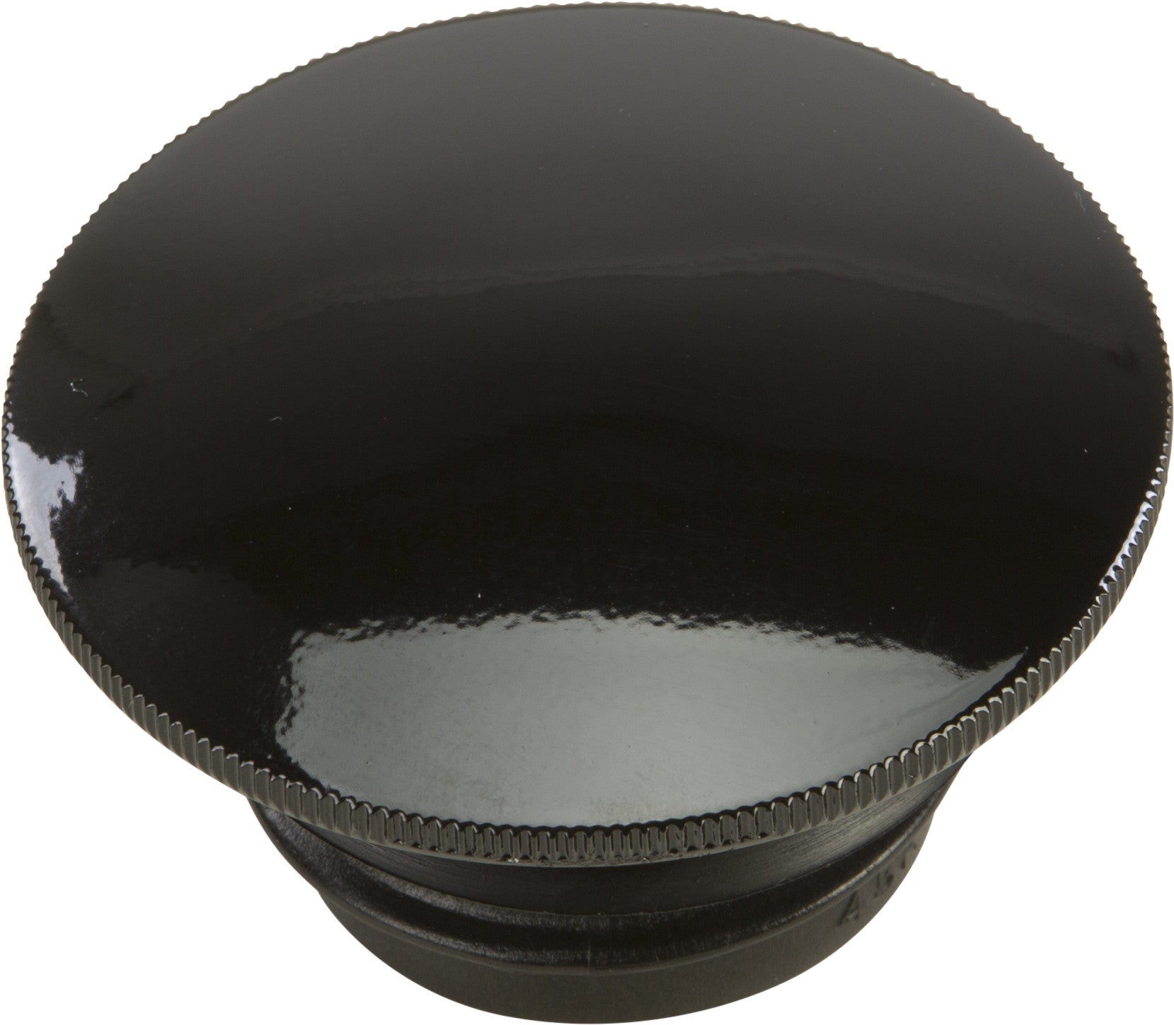 GAS CAP SCREW-IN SMOOTH VENTED GLOSS BLACK `96-25