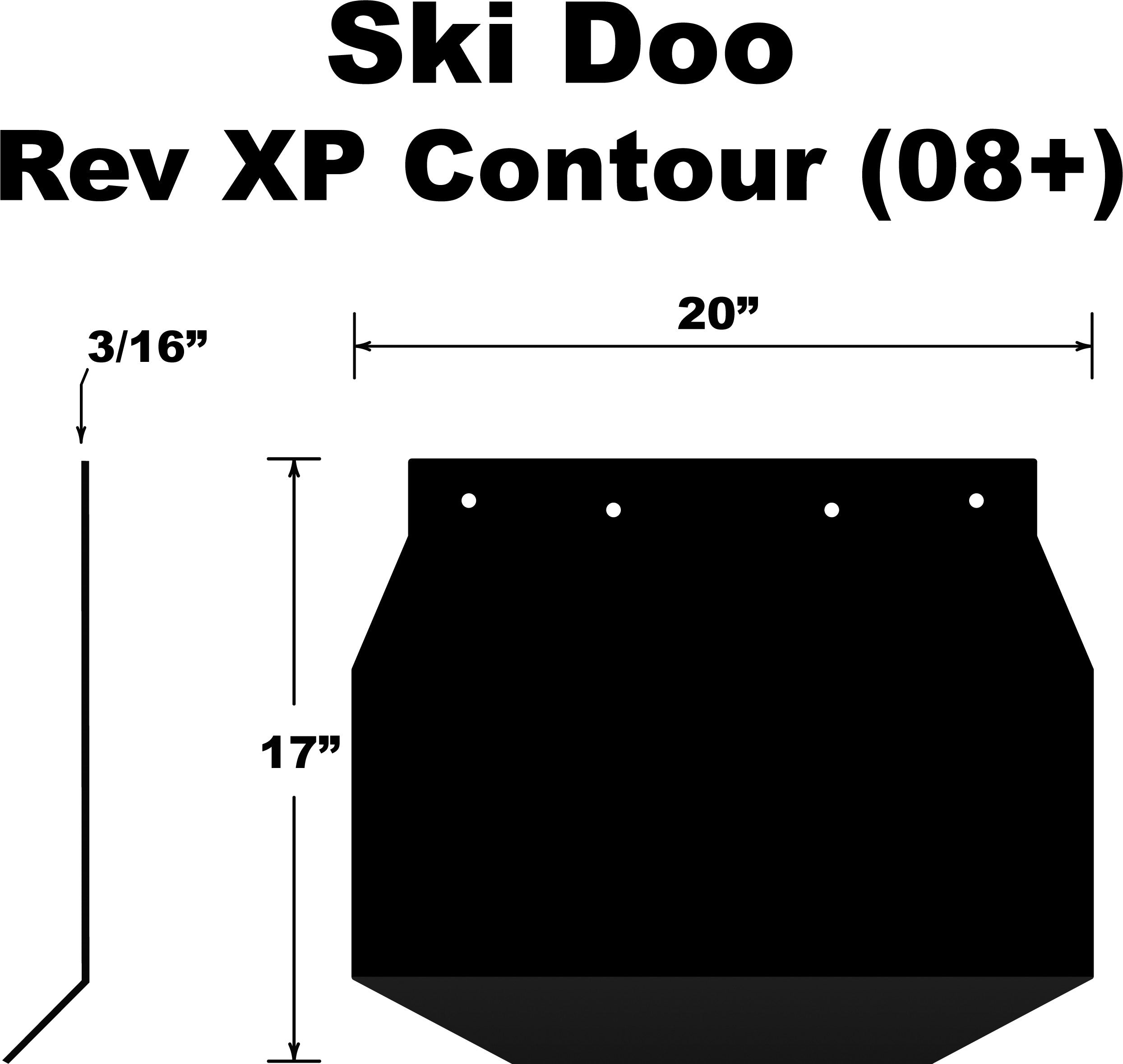 SNOWFLAP SKI DOO REV XP 2008+