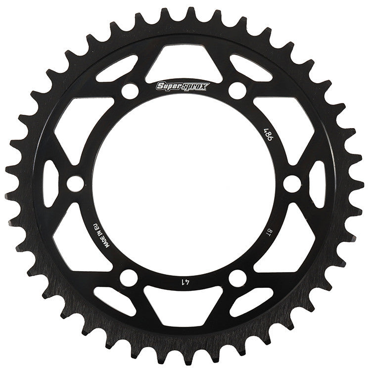 REAR EDGE SPROCKET STEEL 41T-520 BLK HON/KAW/SUZ/YAM