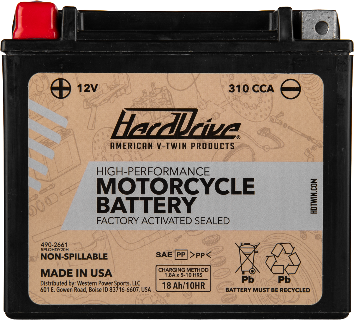 HIGH PERFORM BATTERY YTX20H CCA 310