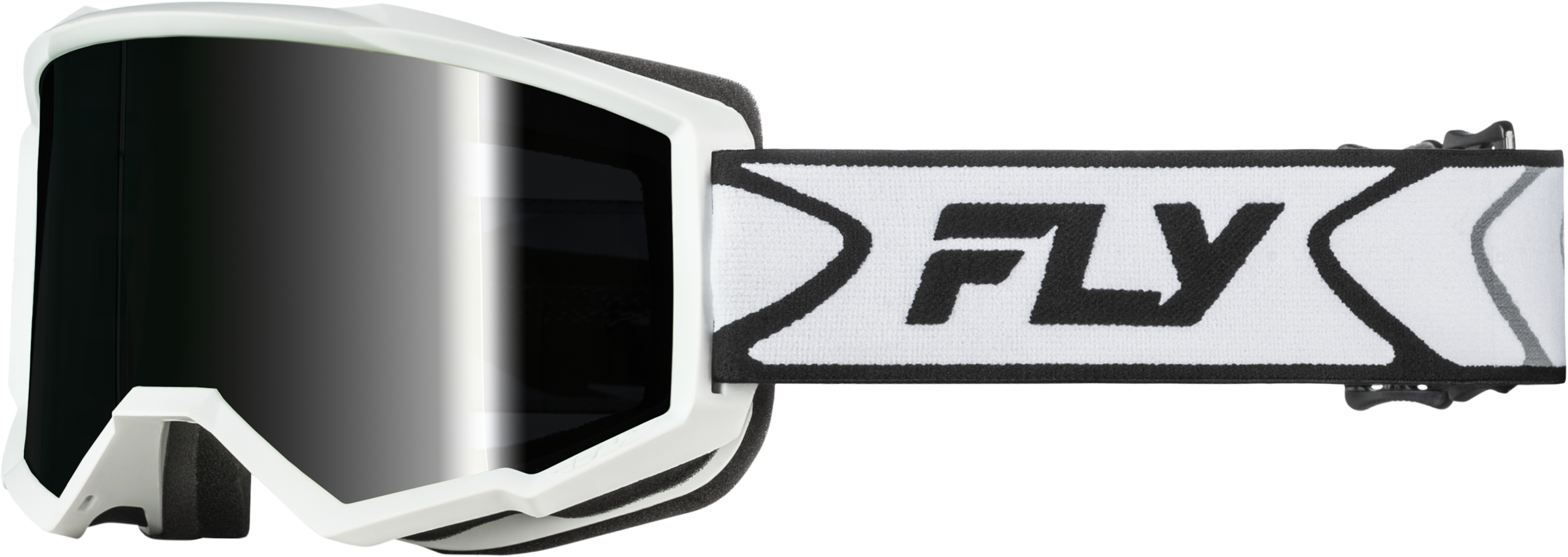 ZONE GOGGLE WHITE/BLACK W/DARK SMOKE HYDROPHOC LENS
