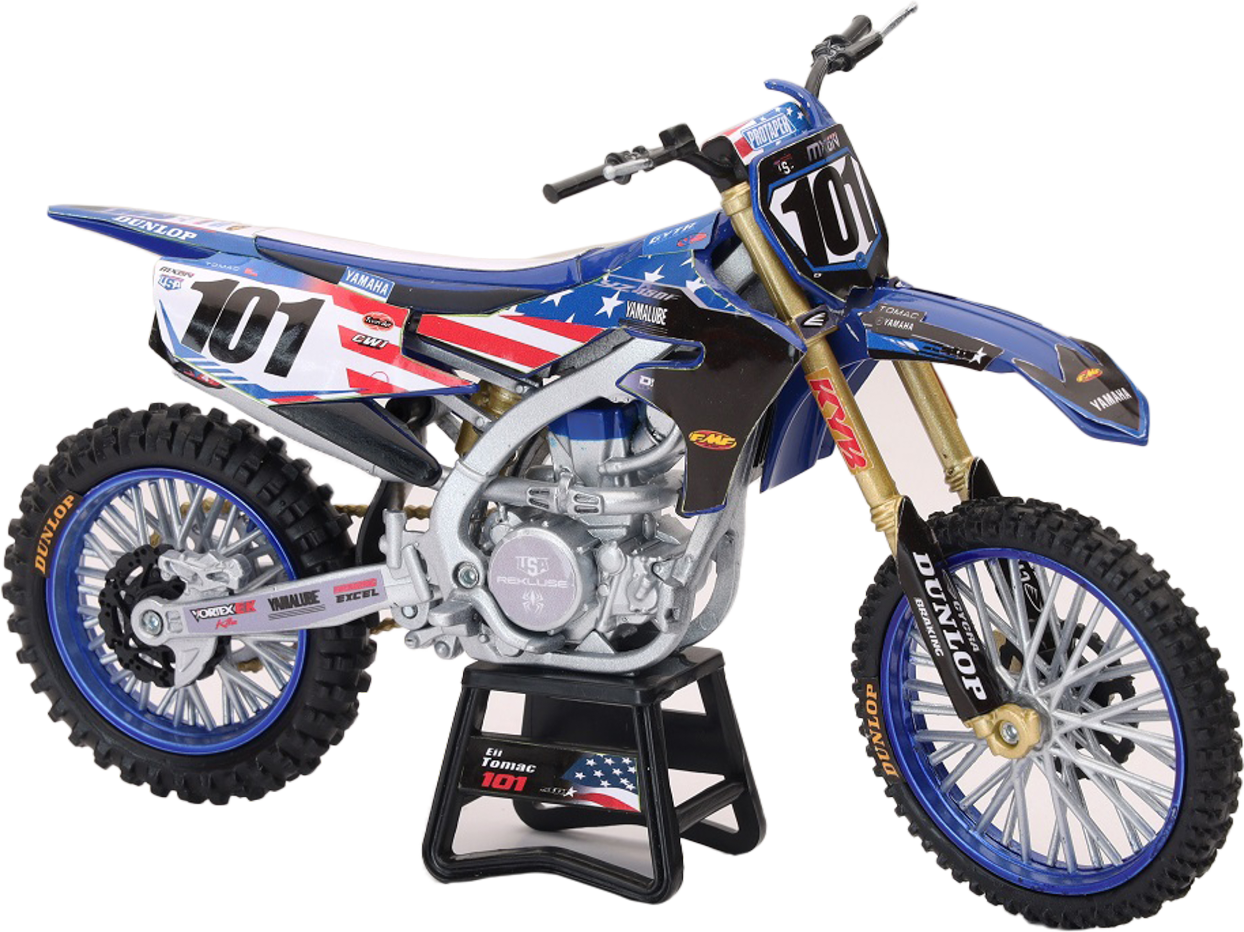 1:12 SCALE MXON YAMAHA YZ450F ELI TOMAC #101