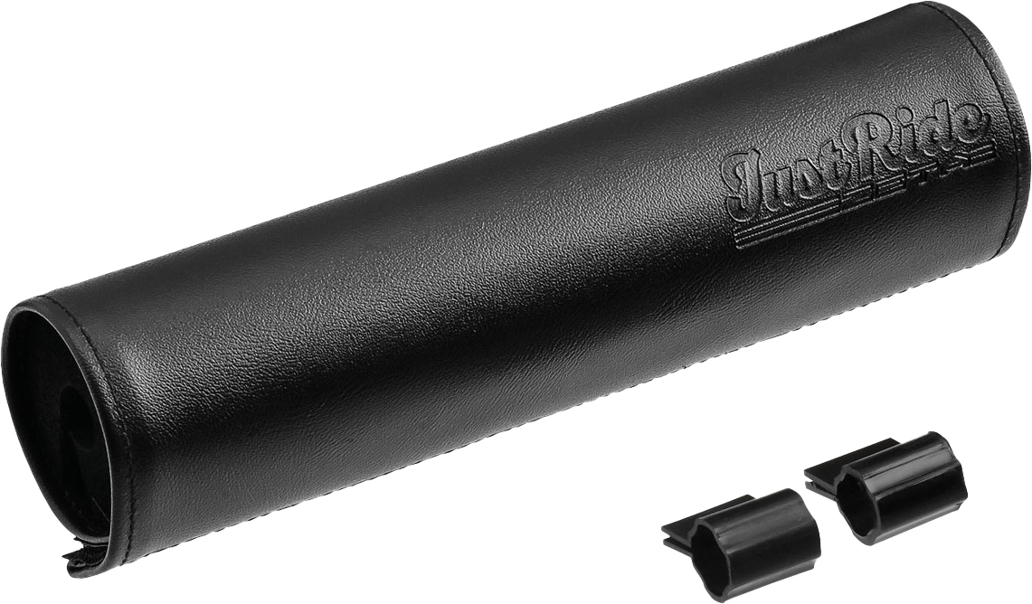 HANDLEBAR BAR PAD LEATHER 200MM BLACK