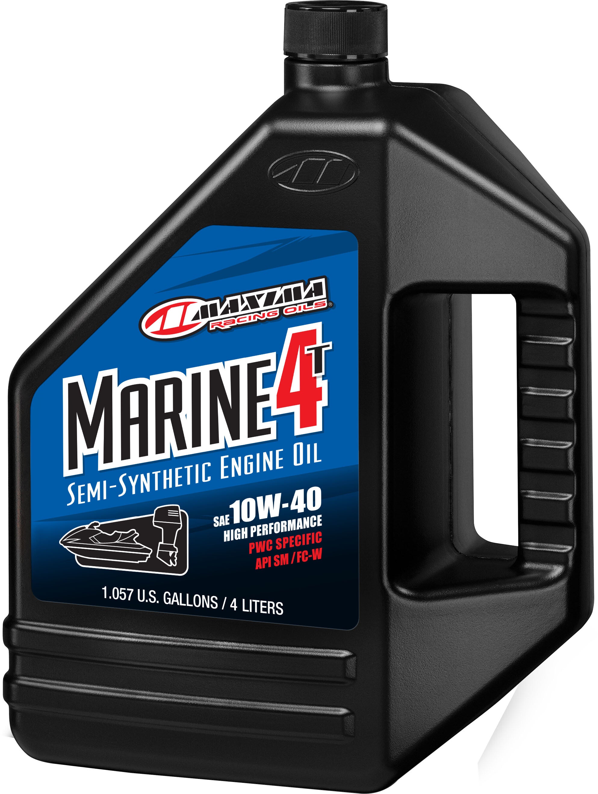 MARINE SEMI-SYN OIL 10W40 4T 1 GAL (4/CASE SOLD EA)