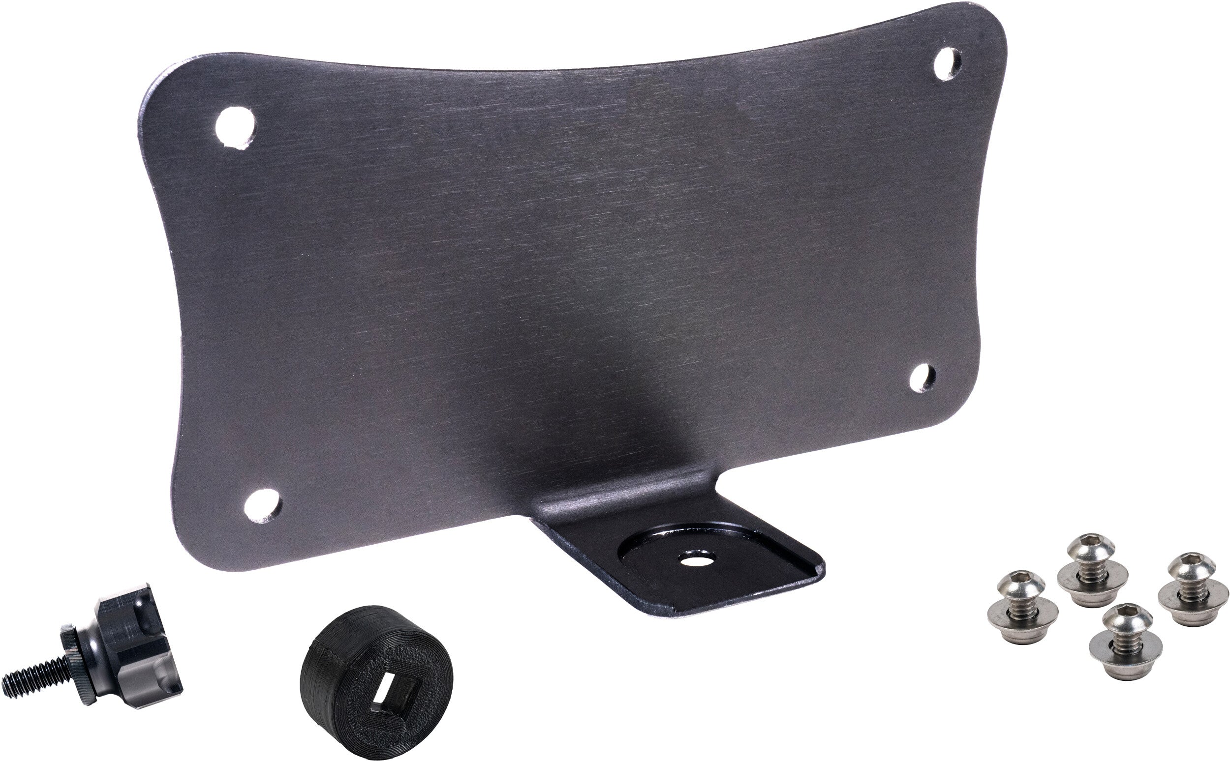 UPRIGHT LICENSE PLATE MOUNT BLACK