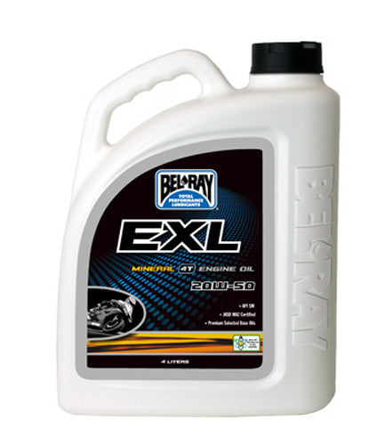 EXL MINERAL OIL 20W50 4T 4L (4/CASE SOLD EA)