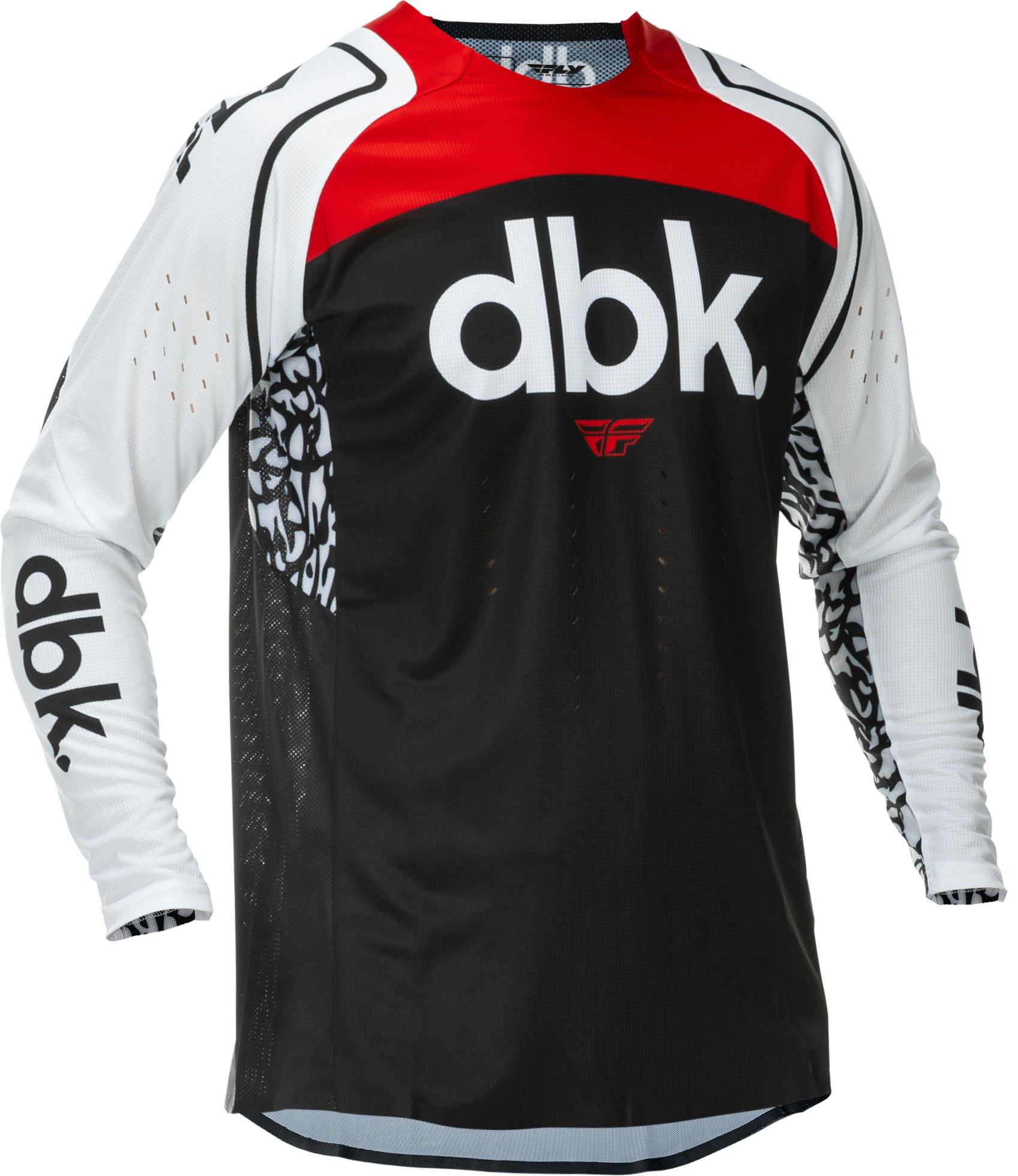 EVOLUTION DST DBK JERSEY BLACK/WHITE/RED LG