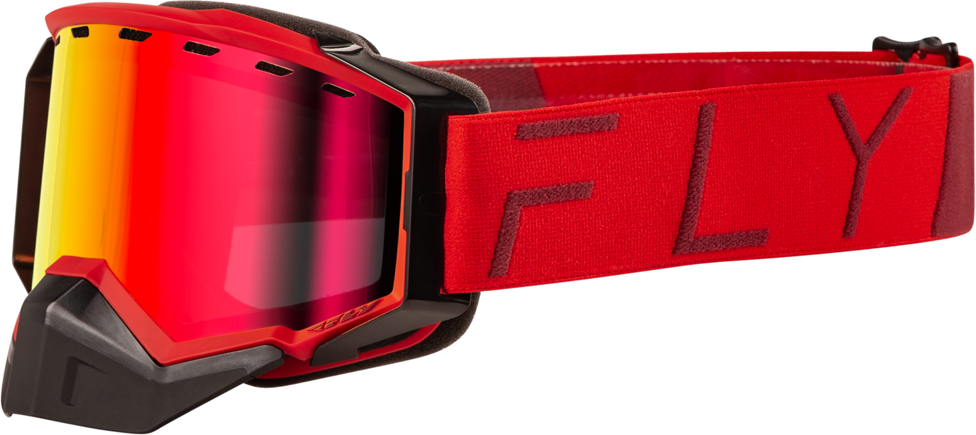 ZONE PRO SNOW GOGGLE RED W/ RED MIRROR/PLRZD SMOKE LENS
