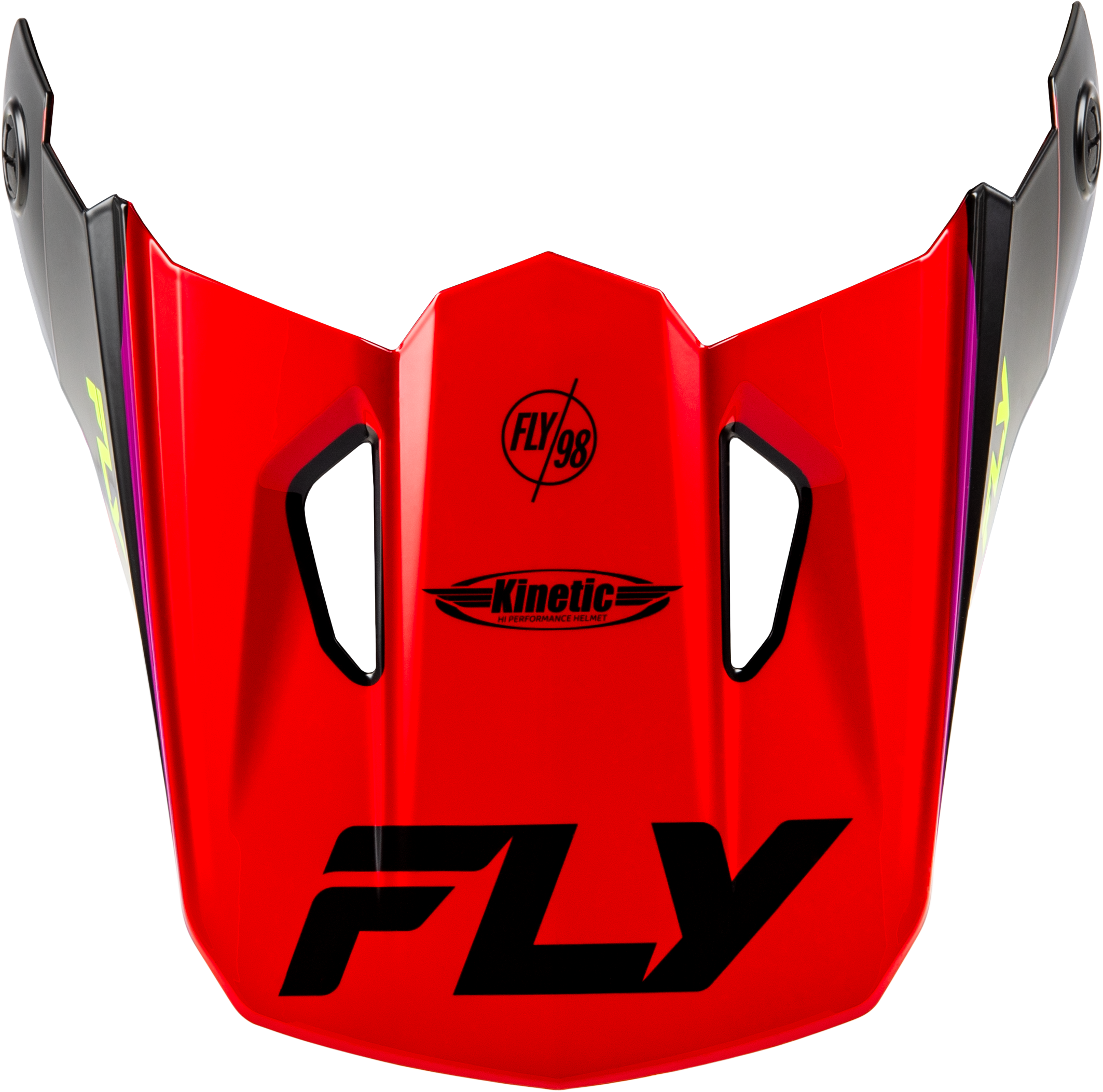 KINETIC RALLY HELMET VISOR RED/BLACK/WHITE MD/LG