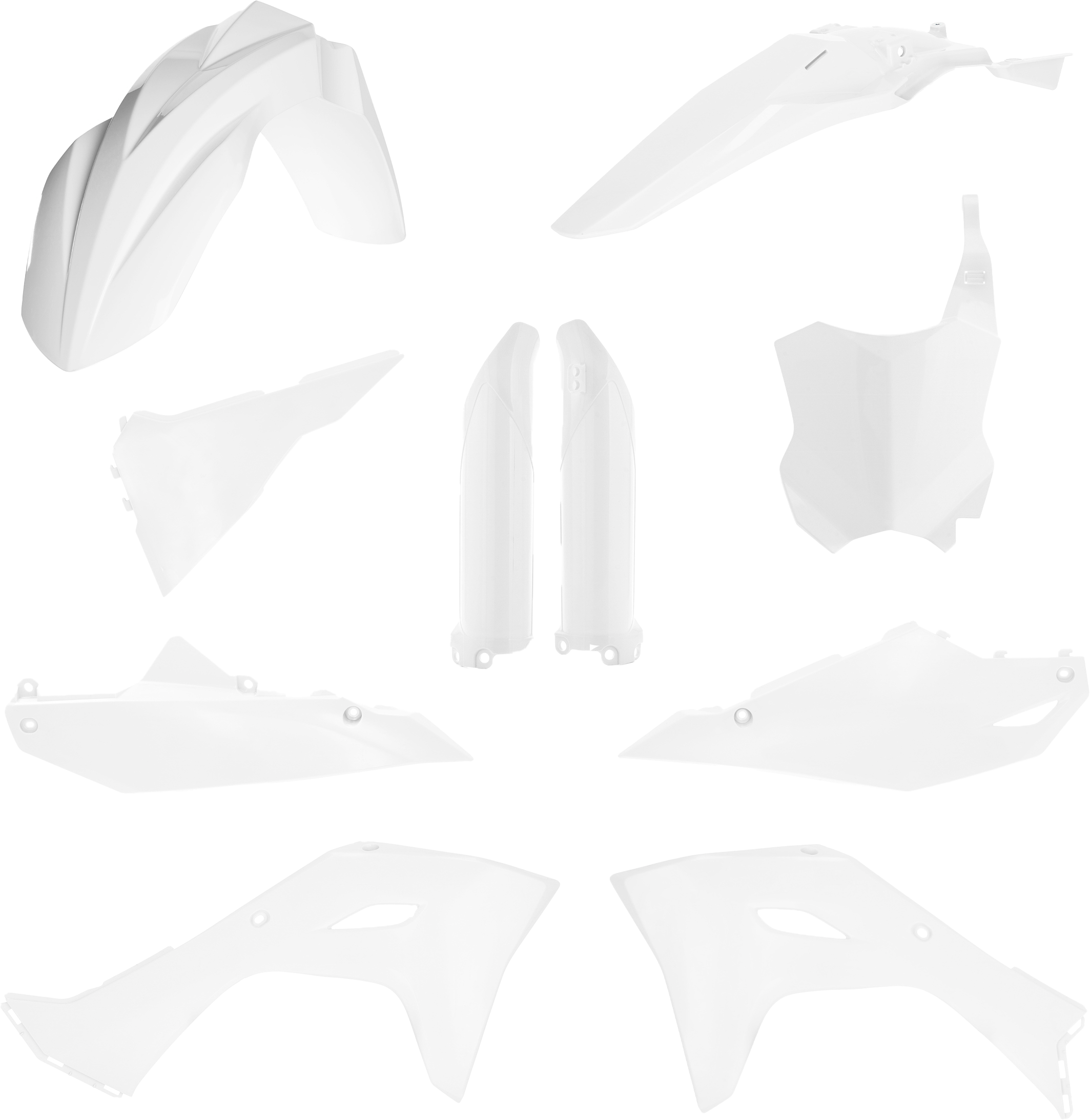 FULL PLASTIC KIT KAW WHITE