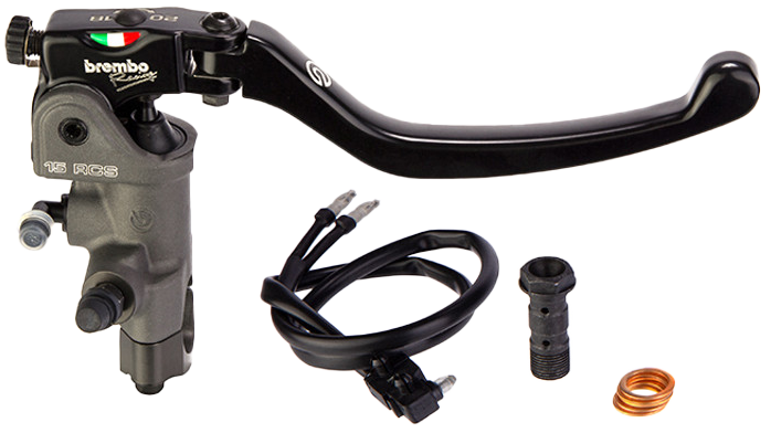 RSC FRONT BRAKE MASTER DUAL DISC FOR 1" BARS