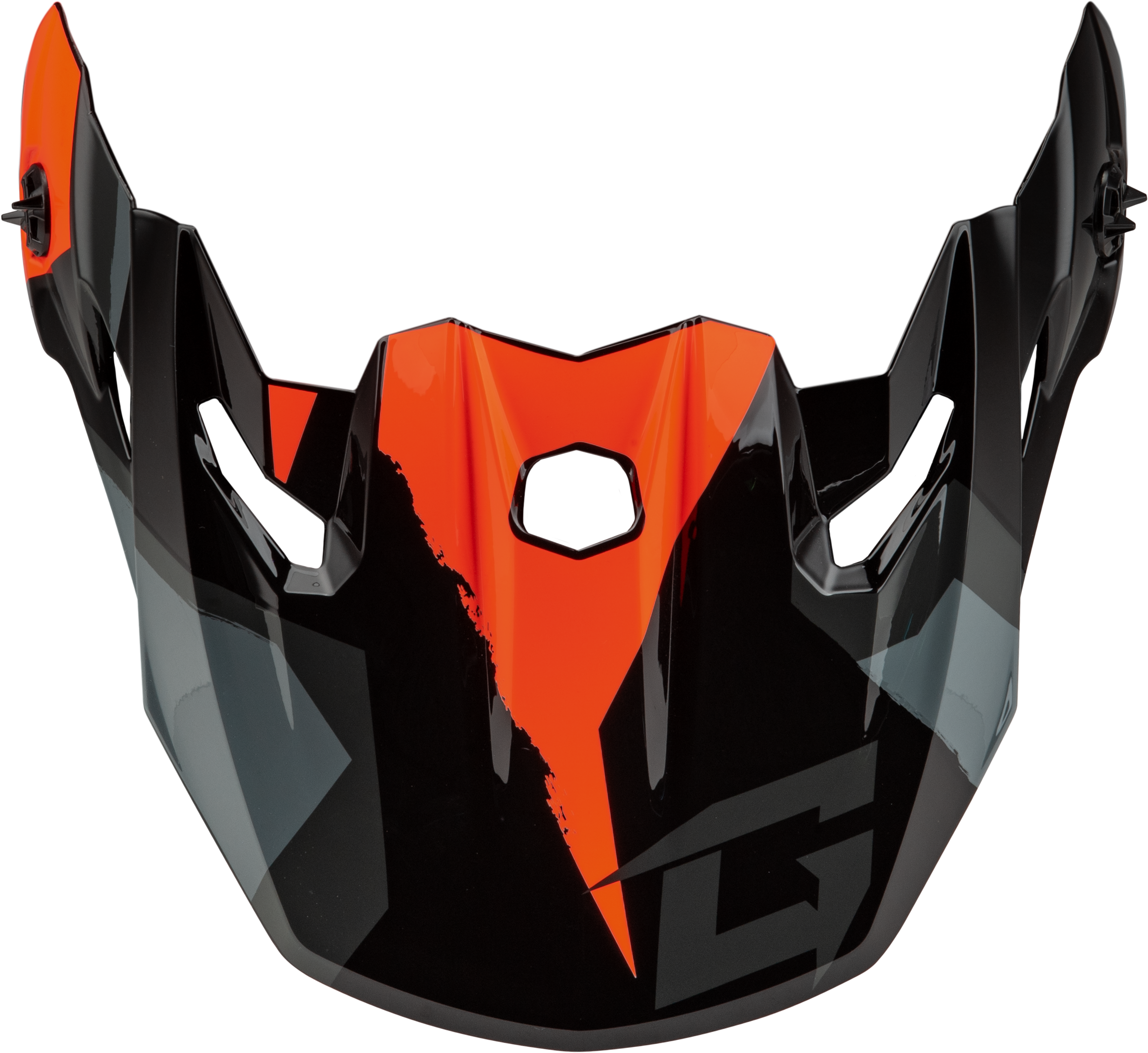 MX-96 SPLINTER VISOR W/SCREWS BLACK/ORANGE