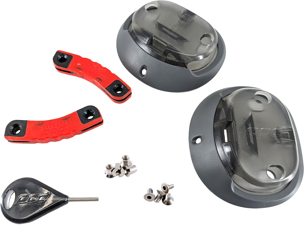 KX 3.0 HINGE REBUILD SET RED/BLACK