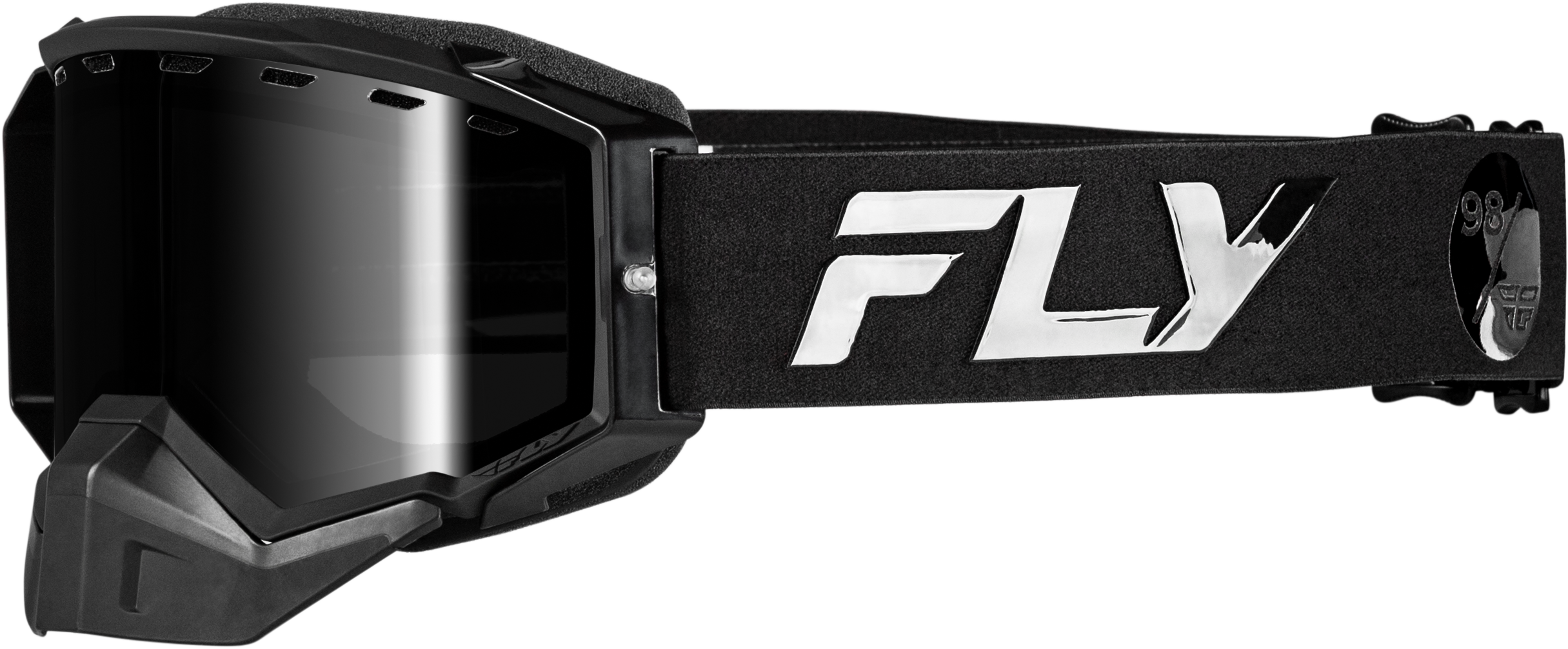 ZONE ELITE SNW GOGGLE BLK/BLK W/BLK MIR/PLRZD SMOKE LENS